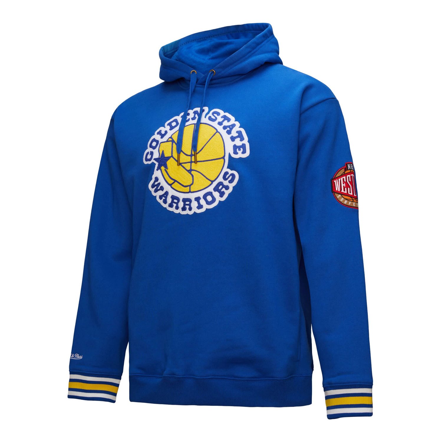 Mitchell  Ness Golden State Warriors Chainstitch Applique Vintage Heavyweight Pullover Hoodie - view number 2