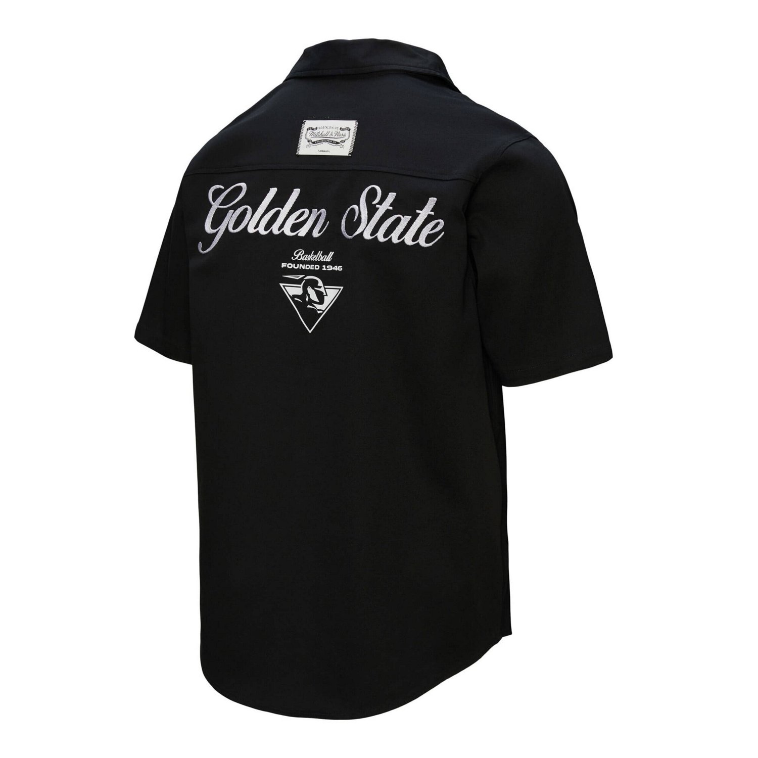 Mitchell  Ness Golden State Warriors Hardwood Classics Camp Shirt - view number 3