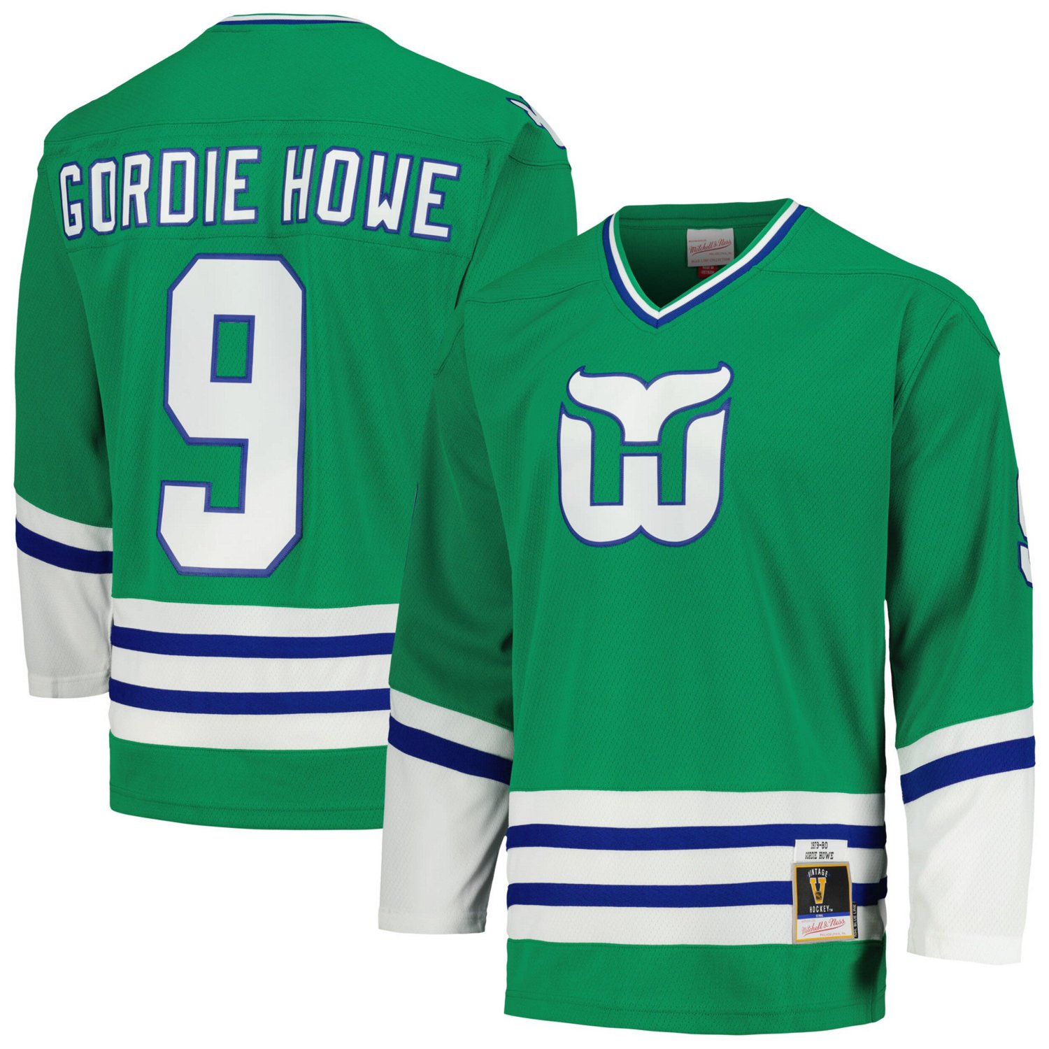 Mitchell  Ness Gordie Howe Hartford Whalers 1979/80 Blue Line Player Jersey