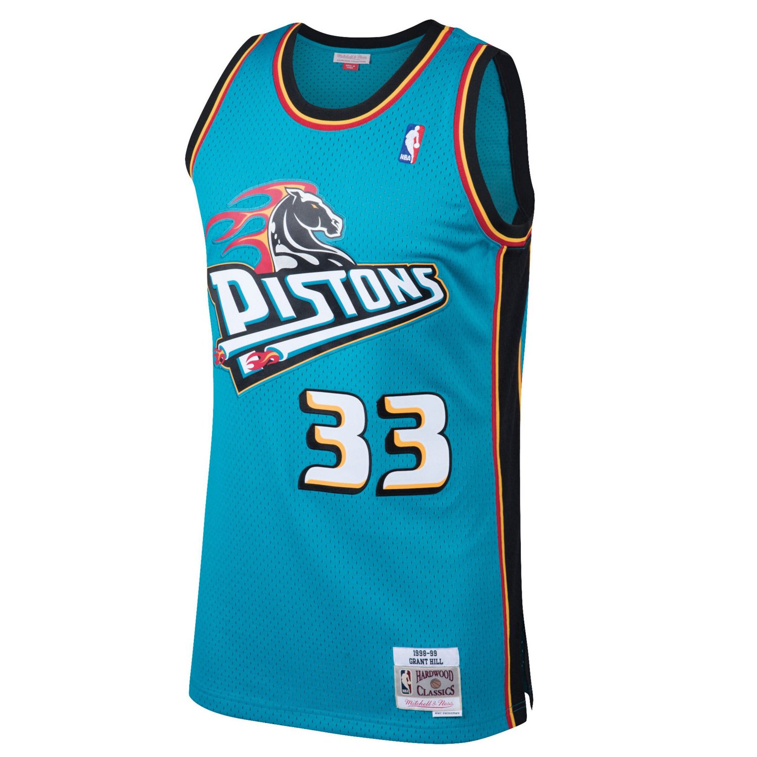 Mitchell  Ness Grant Hill Detroit Pistons Hardwood Classics Swingman Jersey - view number 2