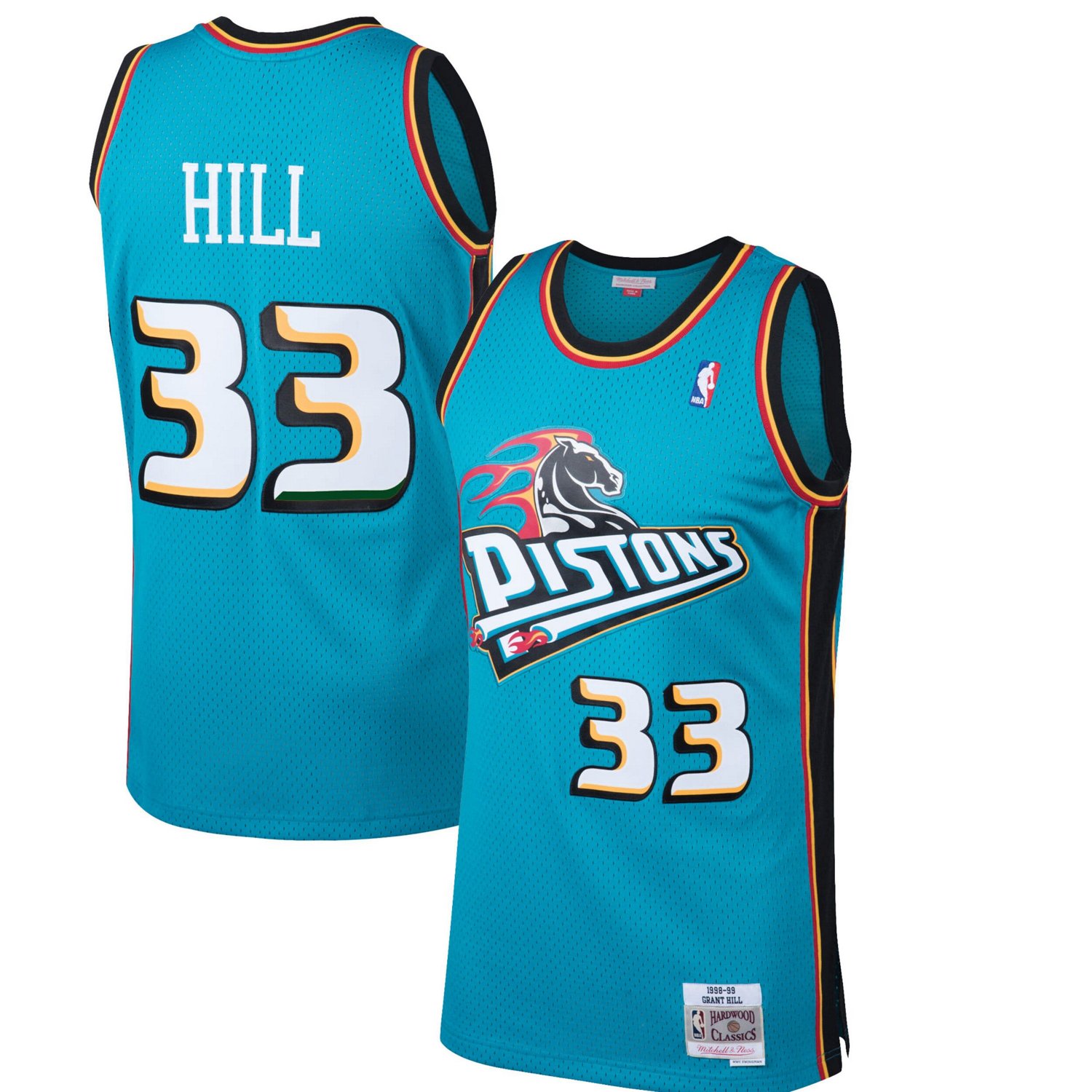 Mitchell  Ness Grant Hill Detroit Pistons Hardwood Classics Swingman Jersey