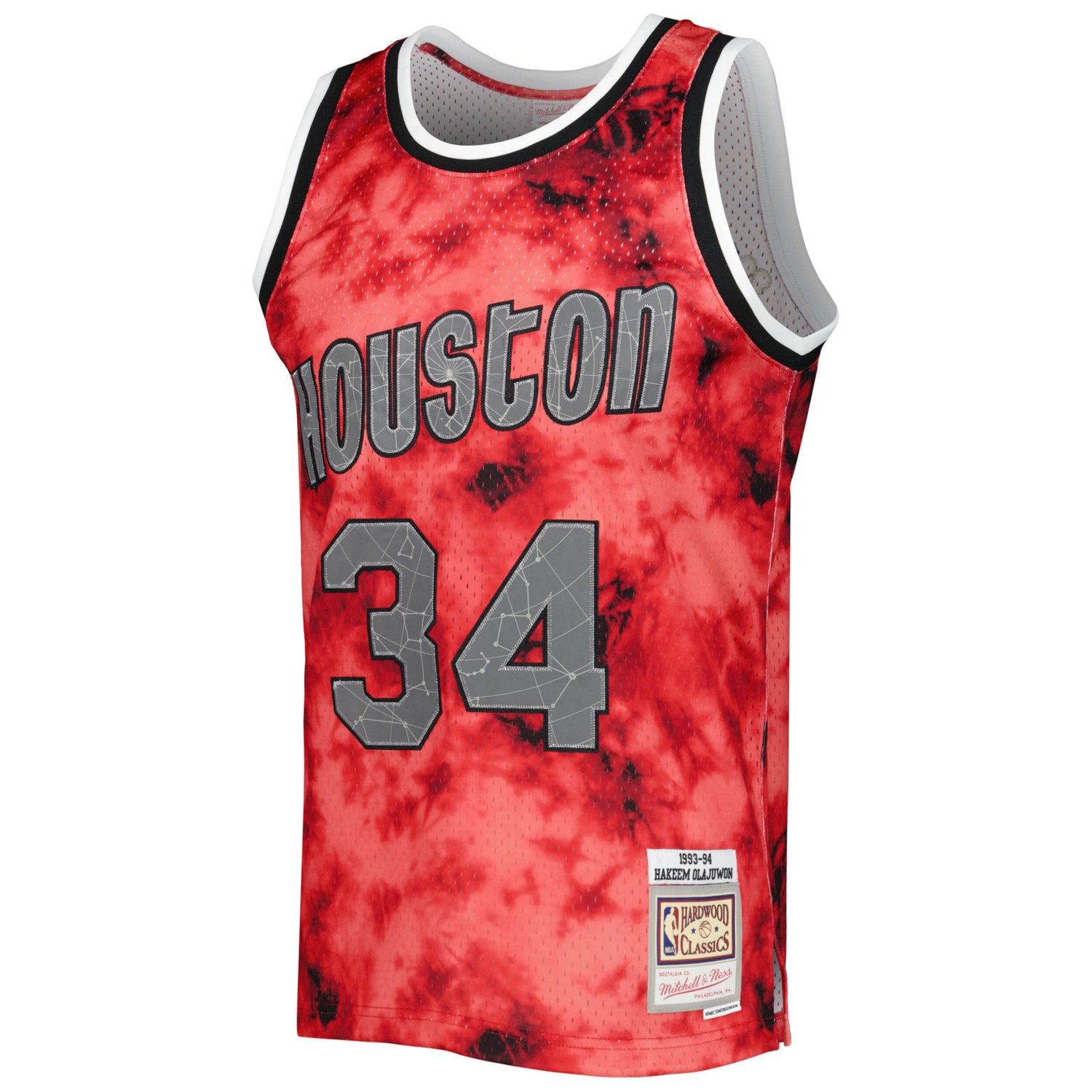 Mitchell  Ness Hakeem Olajuwon Houston Rockets 1993/94 Galaxy Swingman Jersey                                                    - view number 2