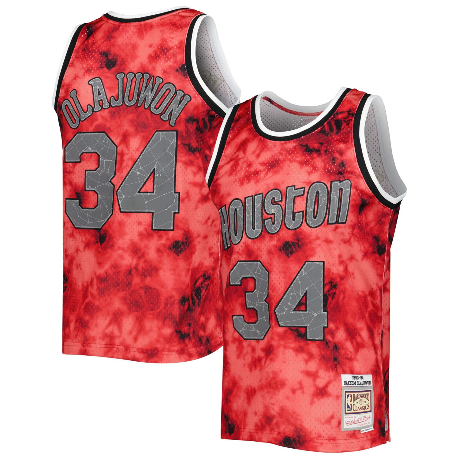 Mitchell  Ness Hakeem Olajuwon Houston Rockets 1993/94 Galaxy Swingman Jersey
