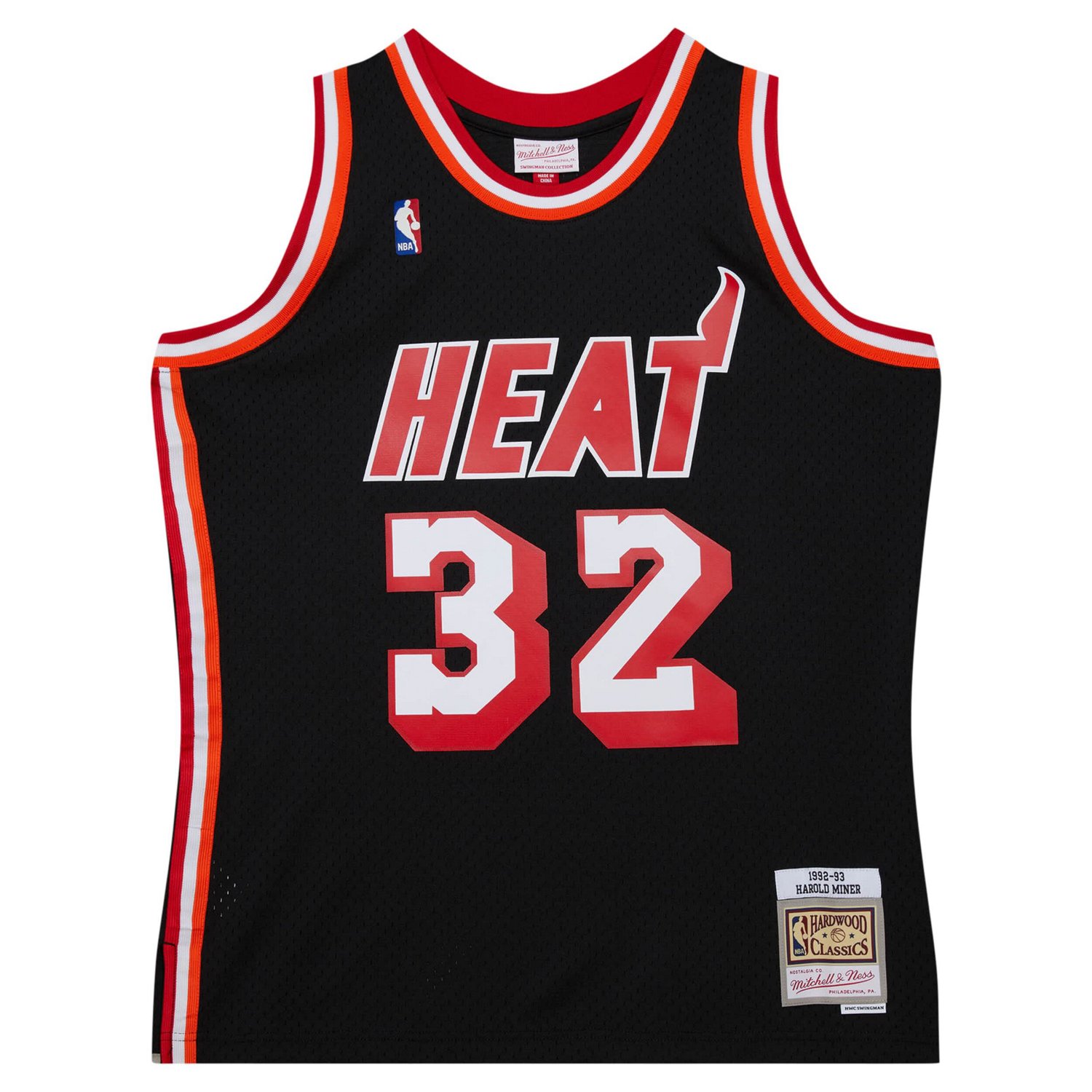 Mitchell  Ness Harold Miner Miami Heat 1992/93 Hardwood Classics Swingman Throwback Jersey                                       - view number 2