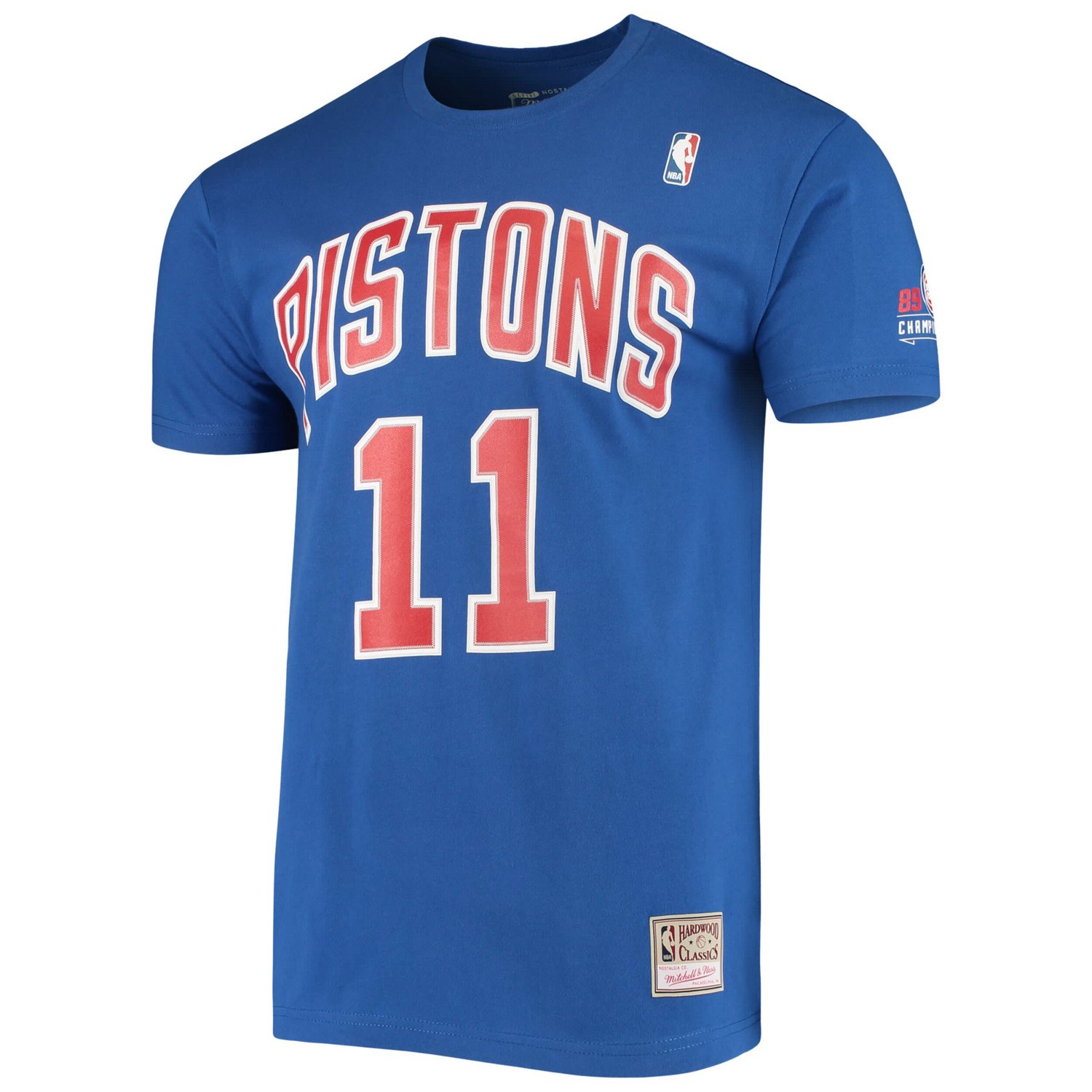 Mitchell  Ness Isiah Thomas Detroit Pistons Hardwood Classics Stitch Name  Number T-Shirt - view number 2