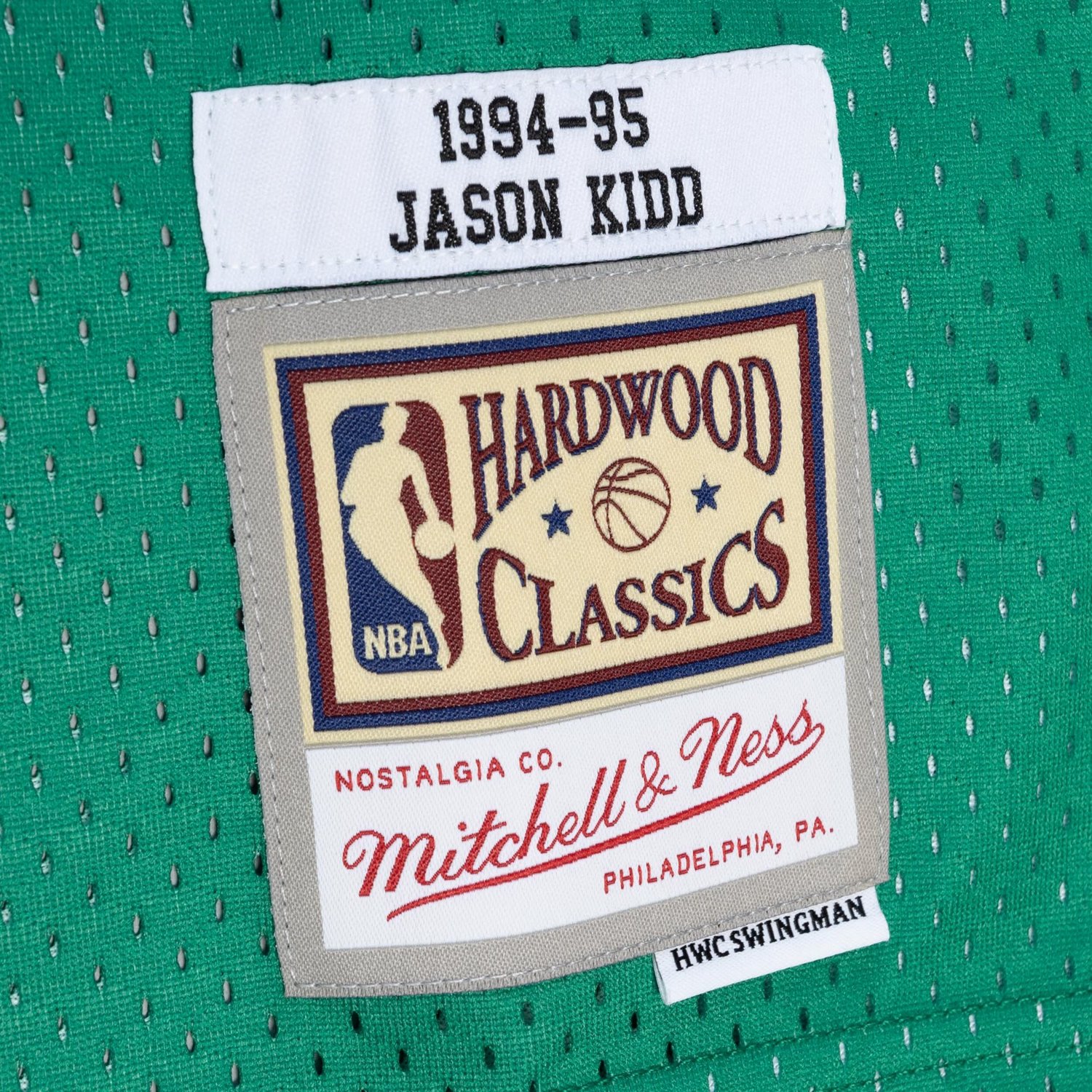 Mitchell  Ness Jason Kidd /Green Dallas Mavericks Hardwood Classics 1994/95 Split Swingman Jersey                                - view number 4