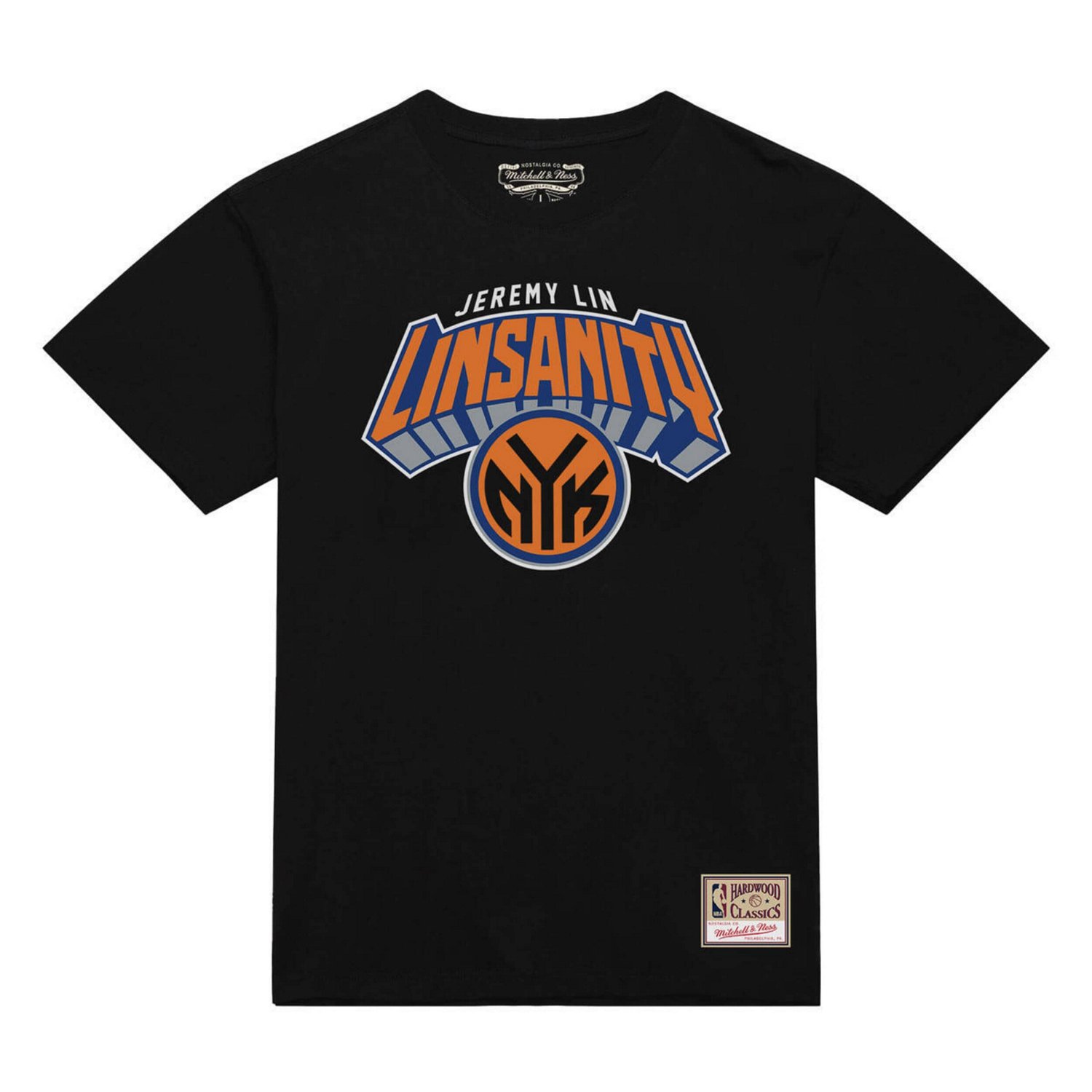 Mitchell  Ness Jeremy Lin New York Knicks Linsanity Logo T-Shirt