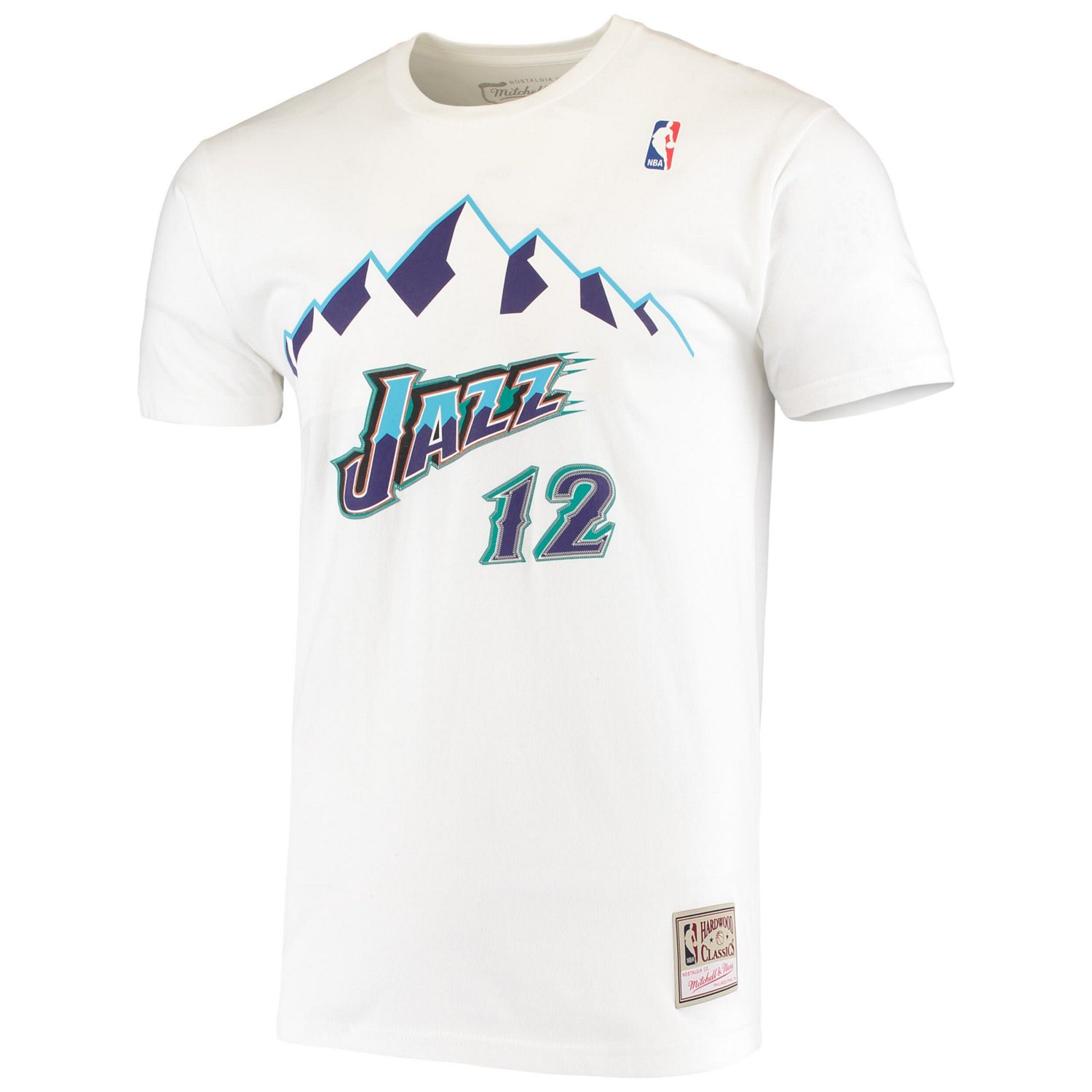 Mitchell  Ness John Stockton Utah Jazz Hardwood Classics Stitch Name  Number T-Shirt - view number 2