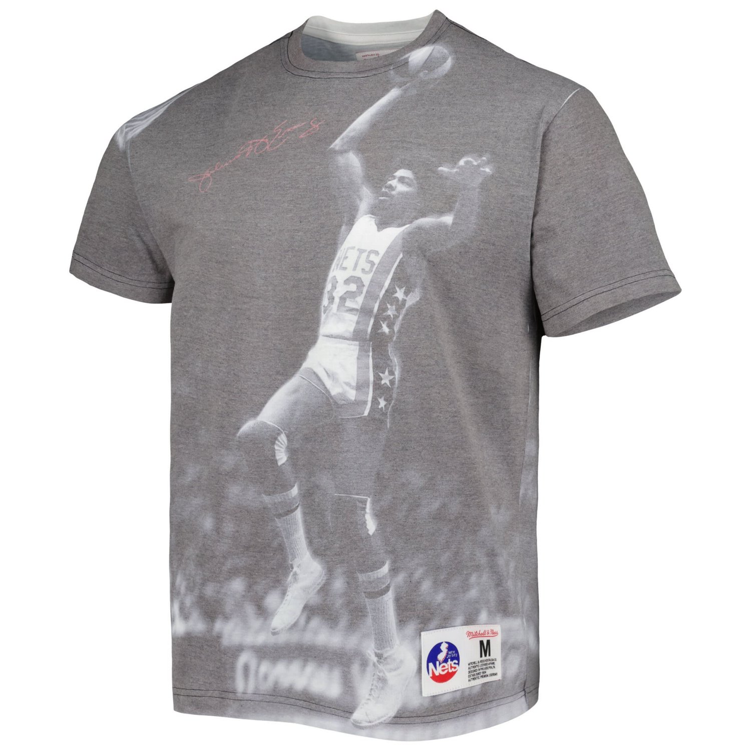 Mitchell  Ness Julius Erving New York Nets Above The Rim T-Shirt