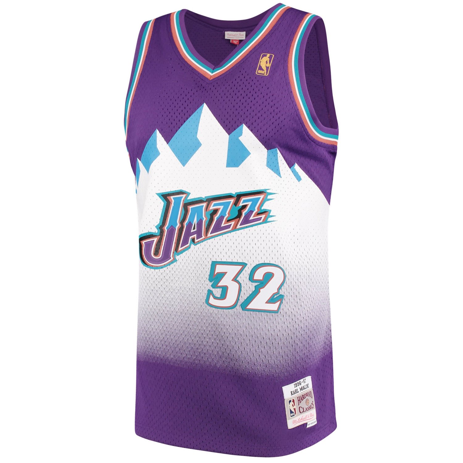 Mitchell  Ness Karl Malone Utah Jazz 1996/97 Hardwood Classics Swingman Jersey                                                   - view number 2