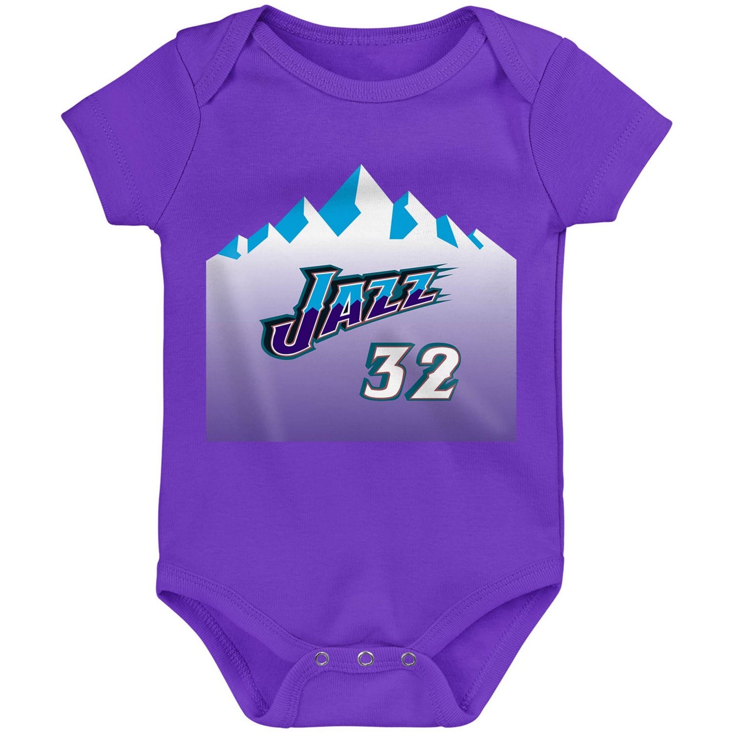 Mitchell  Ness Karl Malone Utah Jazz Hardwood Classics Name  Number Bodysuit                                                     - view number 2