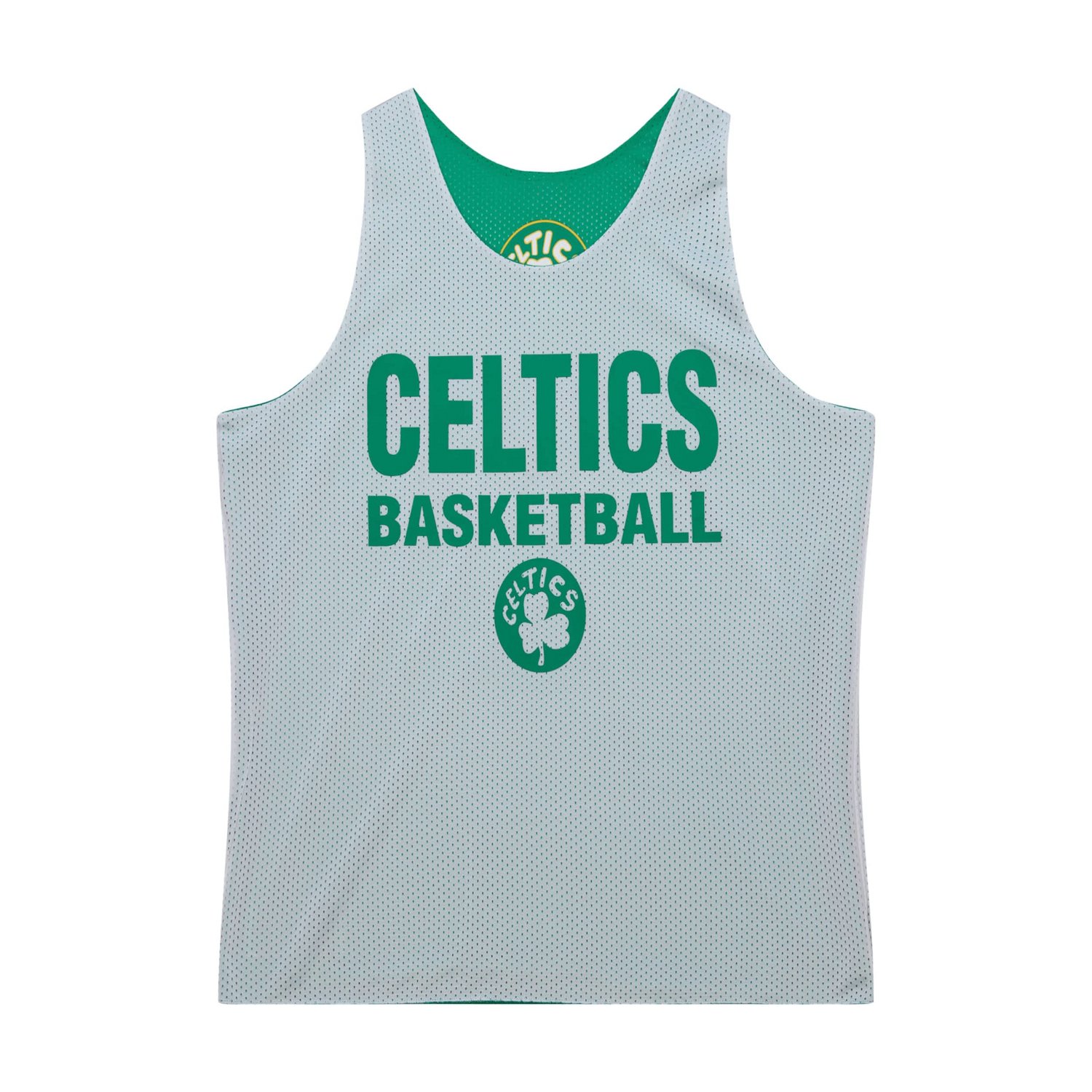 Mitchell  Ness Kelly White Boston Celtics Hardwood Classics Reversible Mesh Practice Jersey