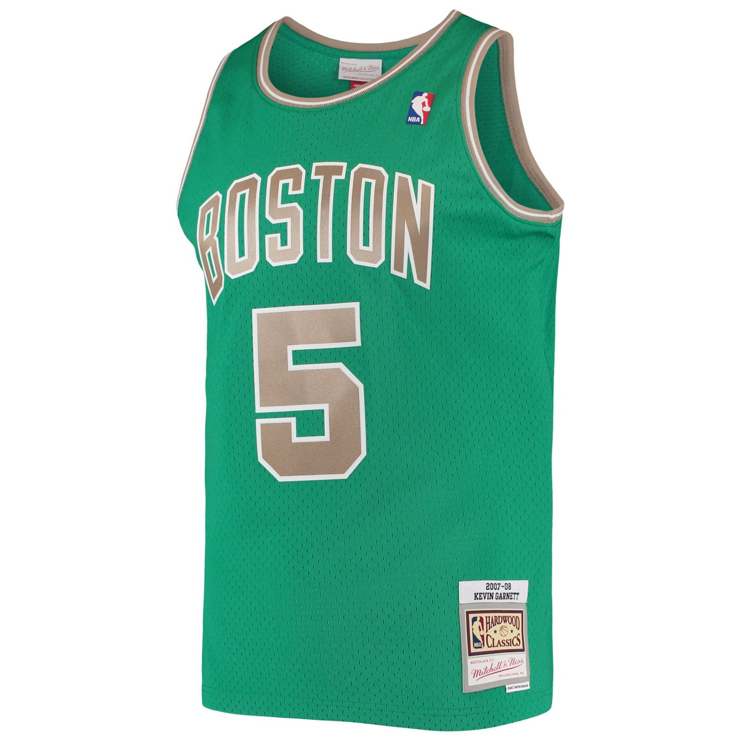 Mitchell  Ness Kevin Garnett Kelly Boston Celtics 2001/02 Hardwood Classics Swingman Jersey                                      - view number 2