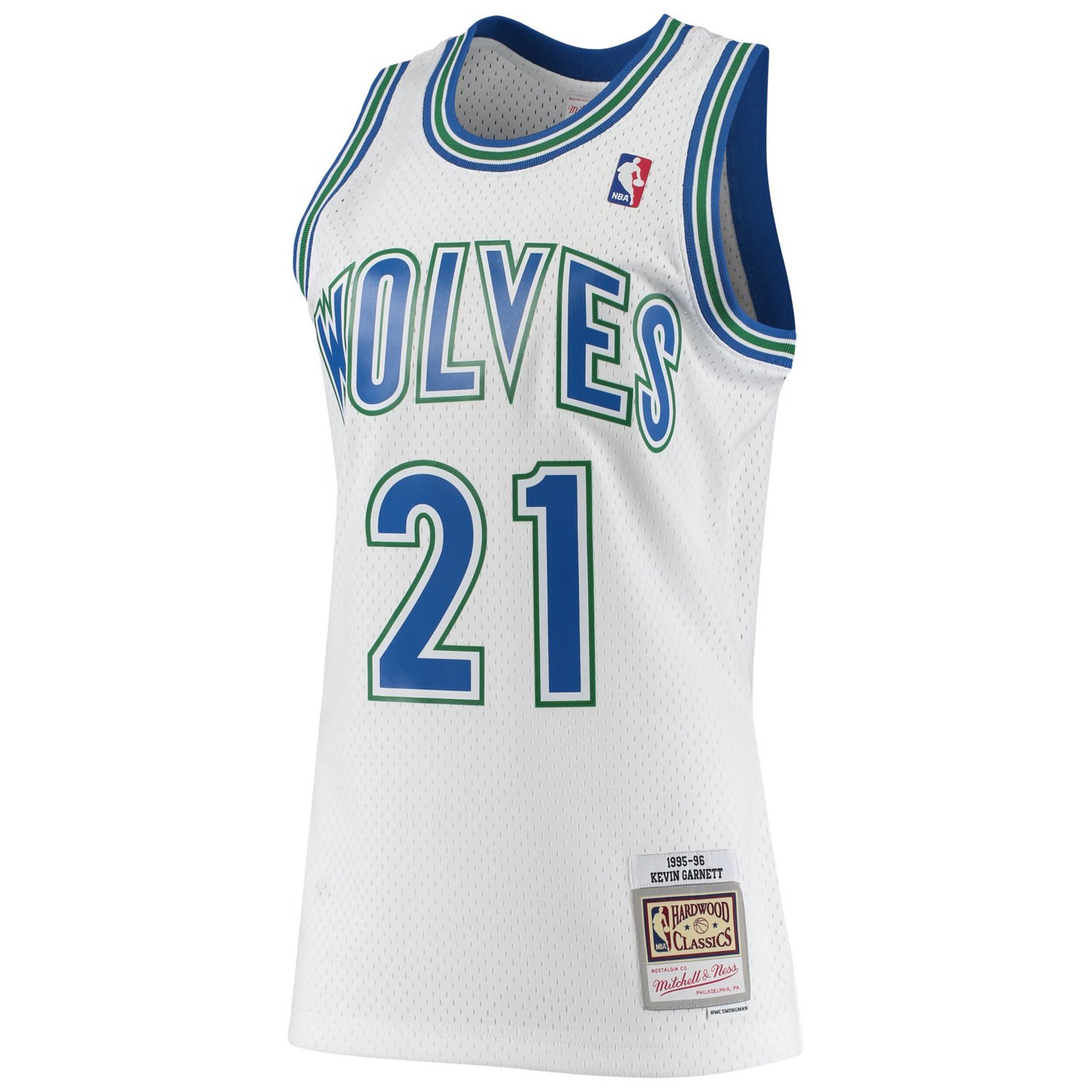 Mitchell  Ness Kevin Garnett Minnesota Timberwolves 1995/96 Hardwood Classics Swingman Jersey                                    - view number 2