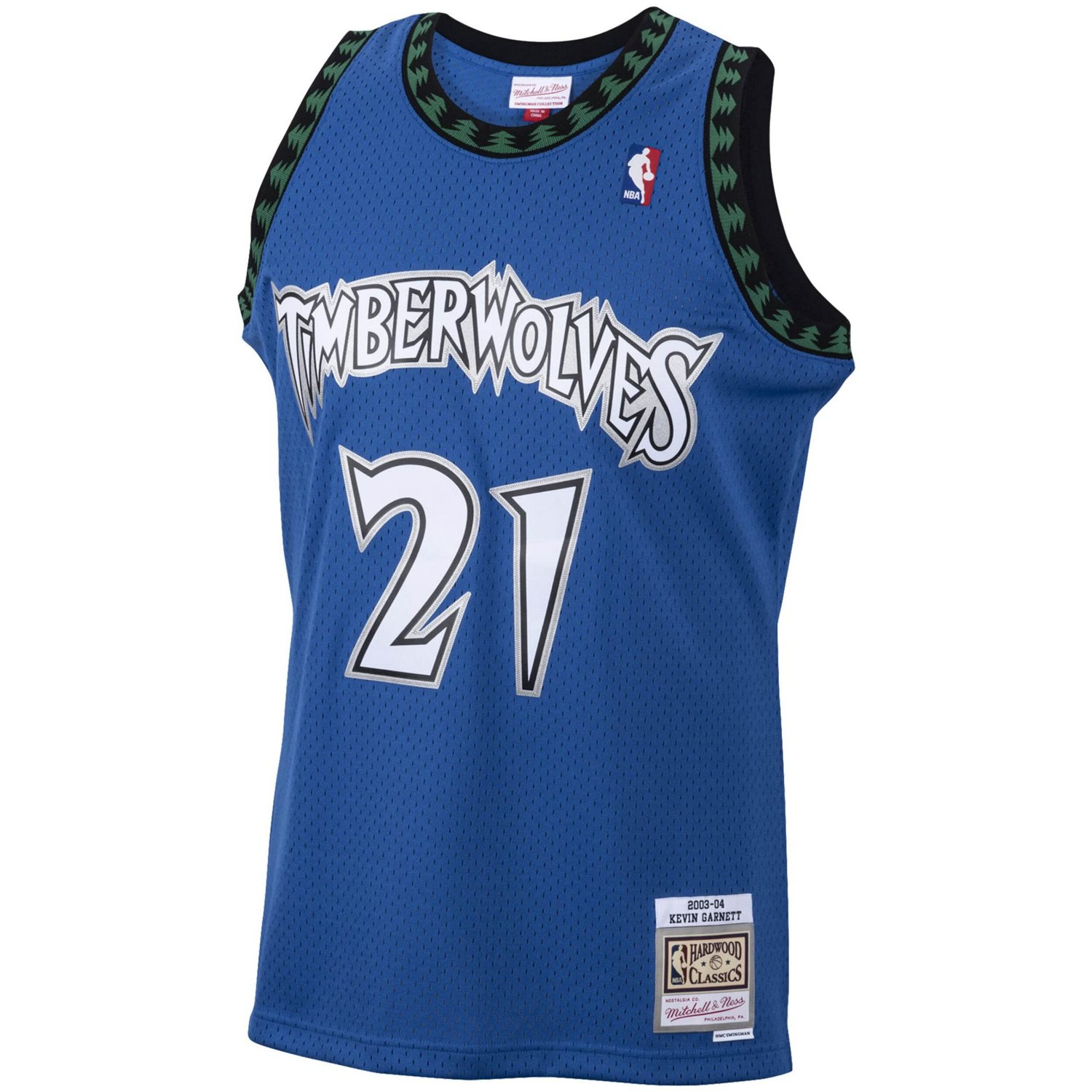 Mitchell  Ness Kevin Garnett Minnesota Timberwolves 2001/02 Hardwood Classics Swingman Jersey                                    - view number 2