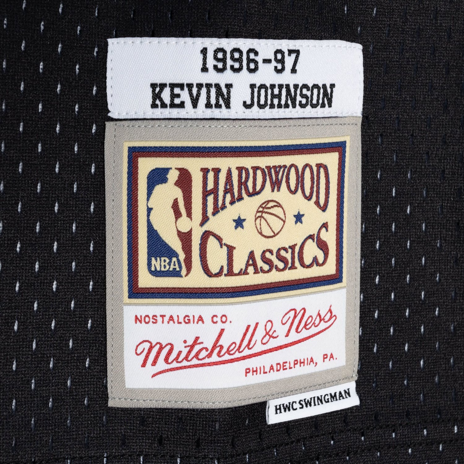 Mitchell  Ness Kevin Johnson /Black Phoenix Suns Hardwood Classics 1996/97 Split Swingman Jersey