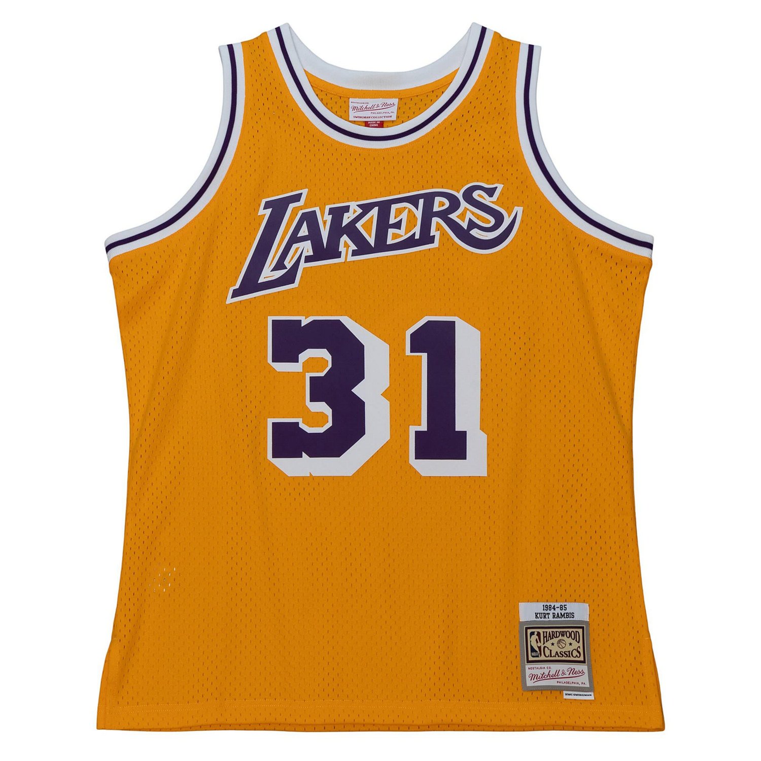 Mitchell  Ness Kurt Rambis Los Angeles Lakers 1984/85 Swingman Jersey