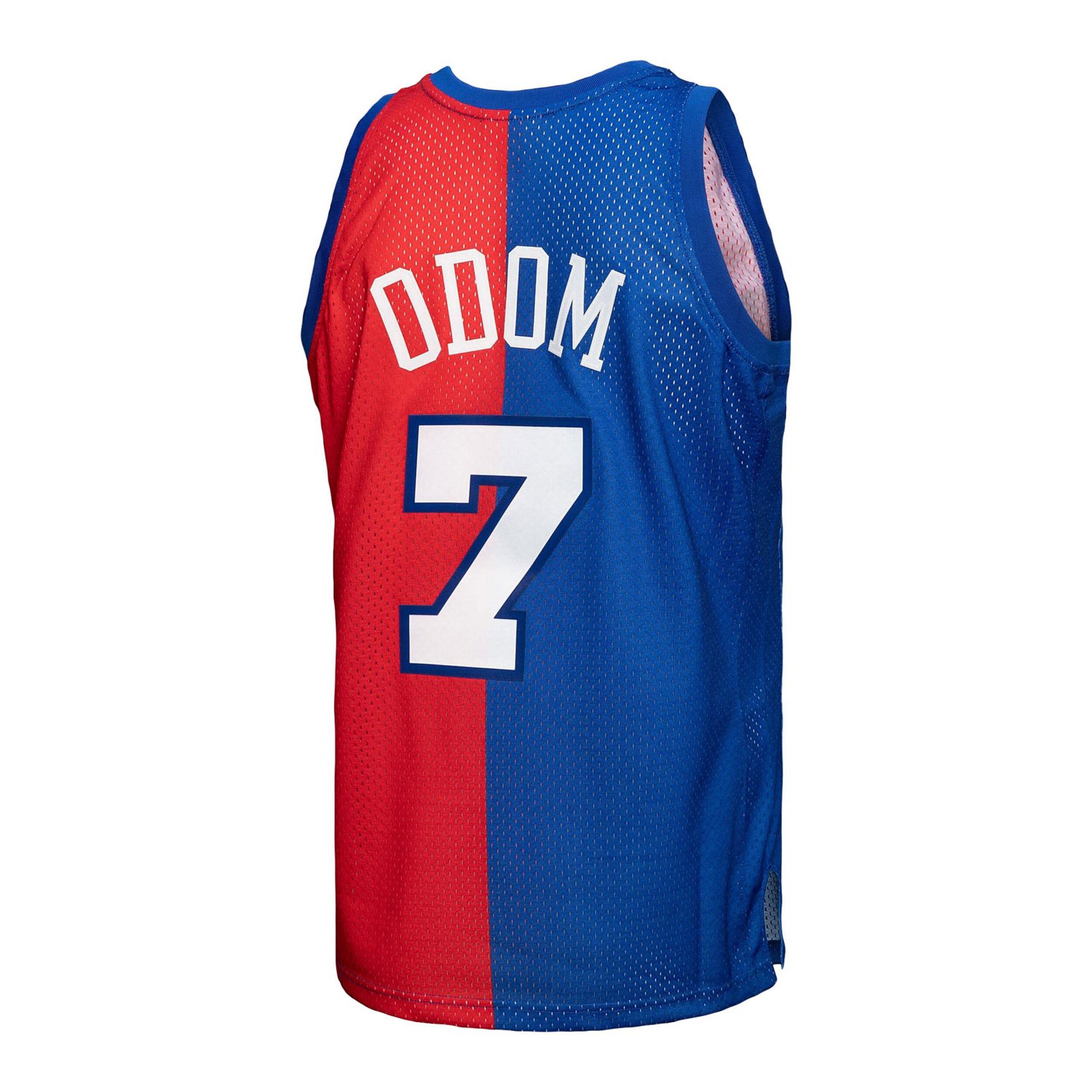 Mitchell  Ness Lamar Odom /Red LA Clippers Hardwood Classics 2000/01 Split Swingman Jersey                                       - view number 3