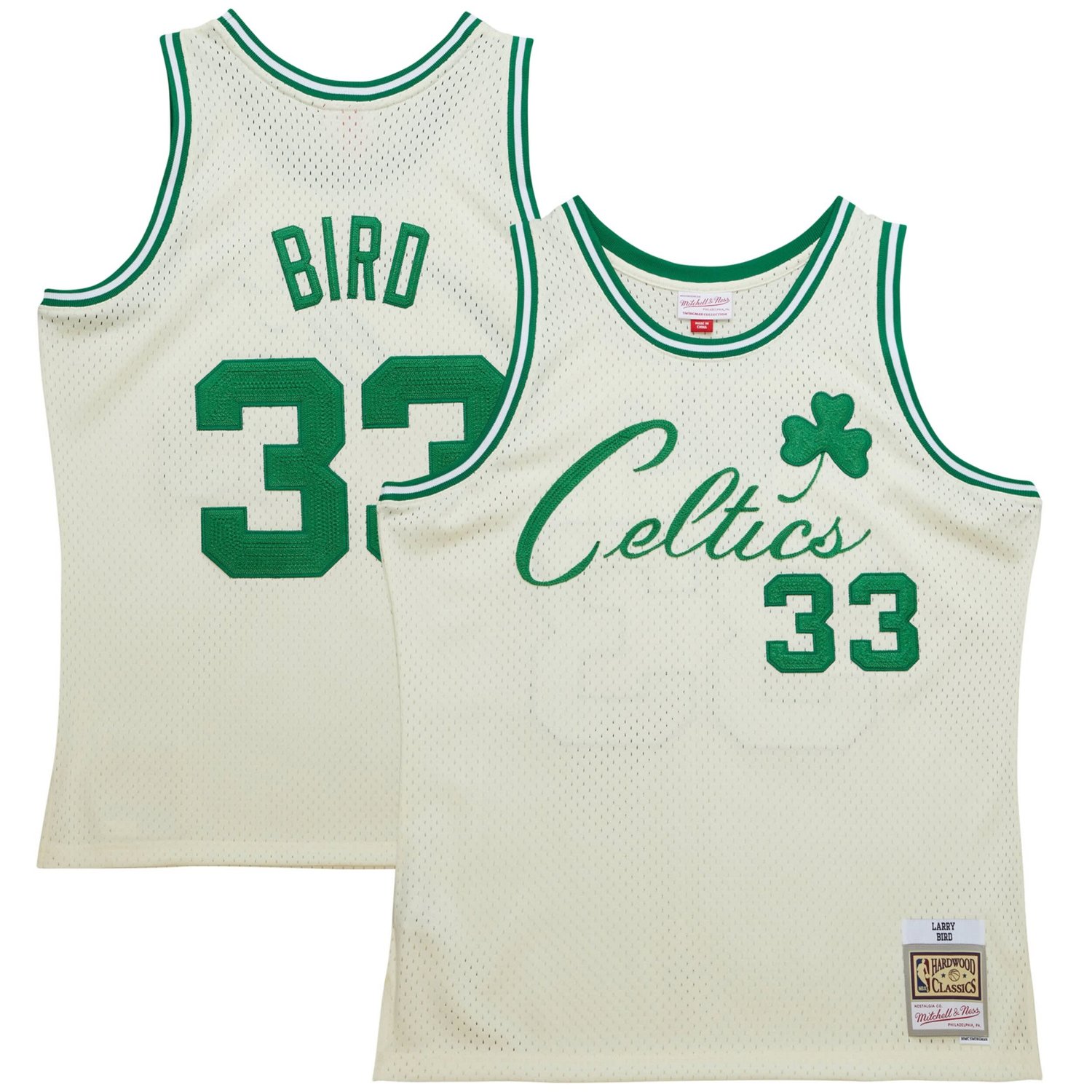 Mitchell  Ness Larry Bird Boston Celtics Chainstitch Swingman Jersey
