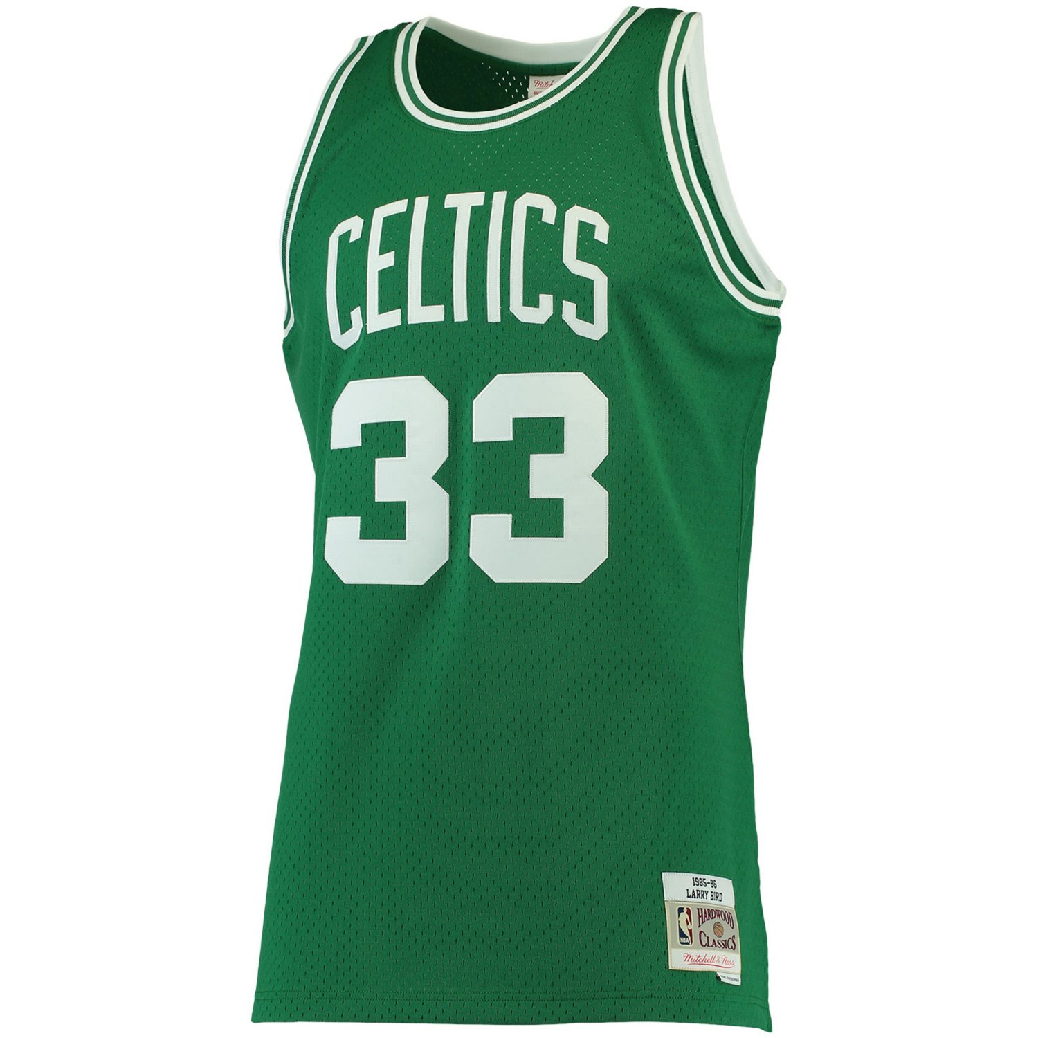Mitchell  Ness Larry Bird Kelly Boston Celtics 1985/86 Big  Tall Hardwood Classics Swingman Jersey                               - view number 2