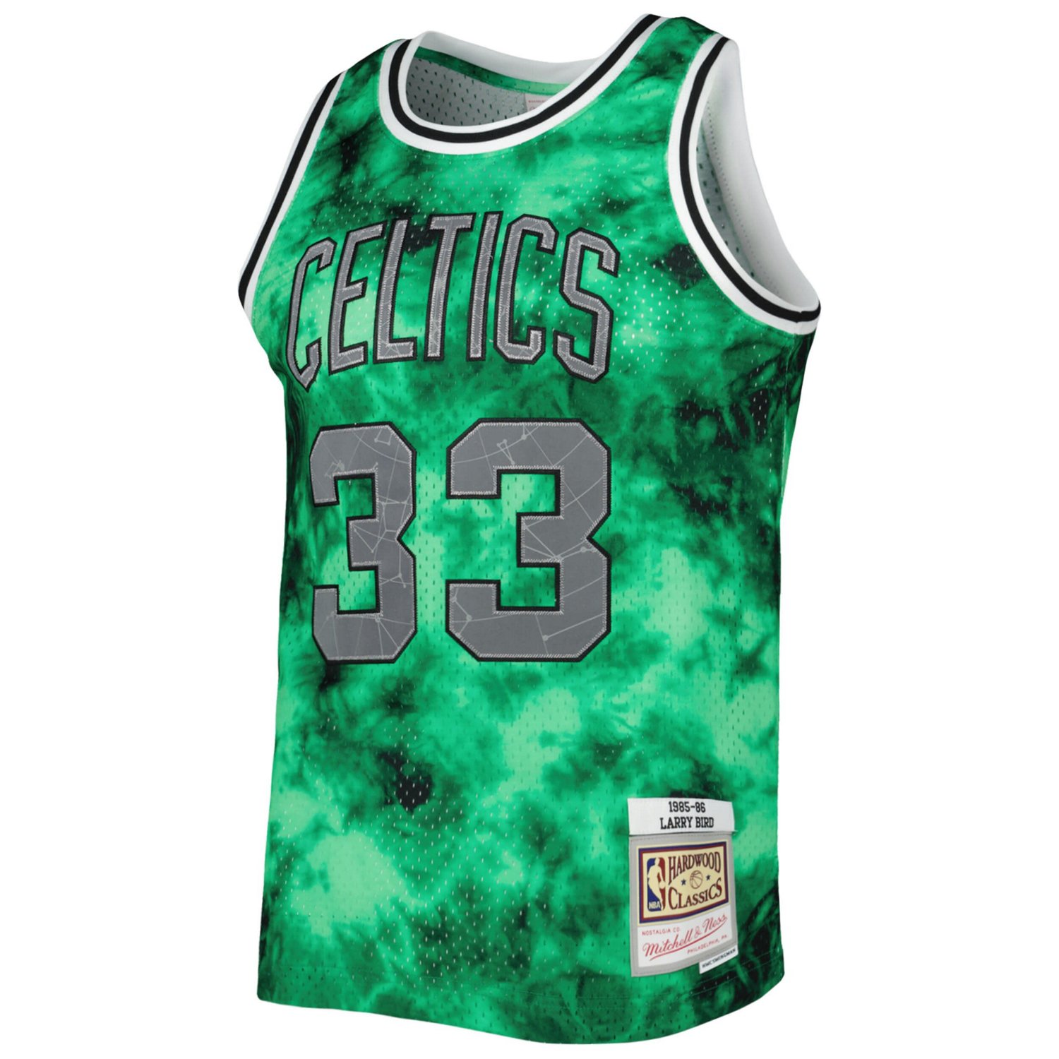Mitchell  Ness Larry Bird Kelly Boston Celtics 1985/86 Galaxy Swingman Jersey                                                    - view number 2