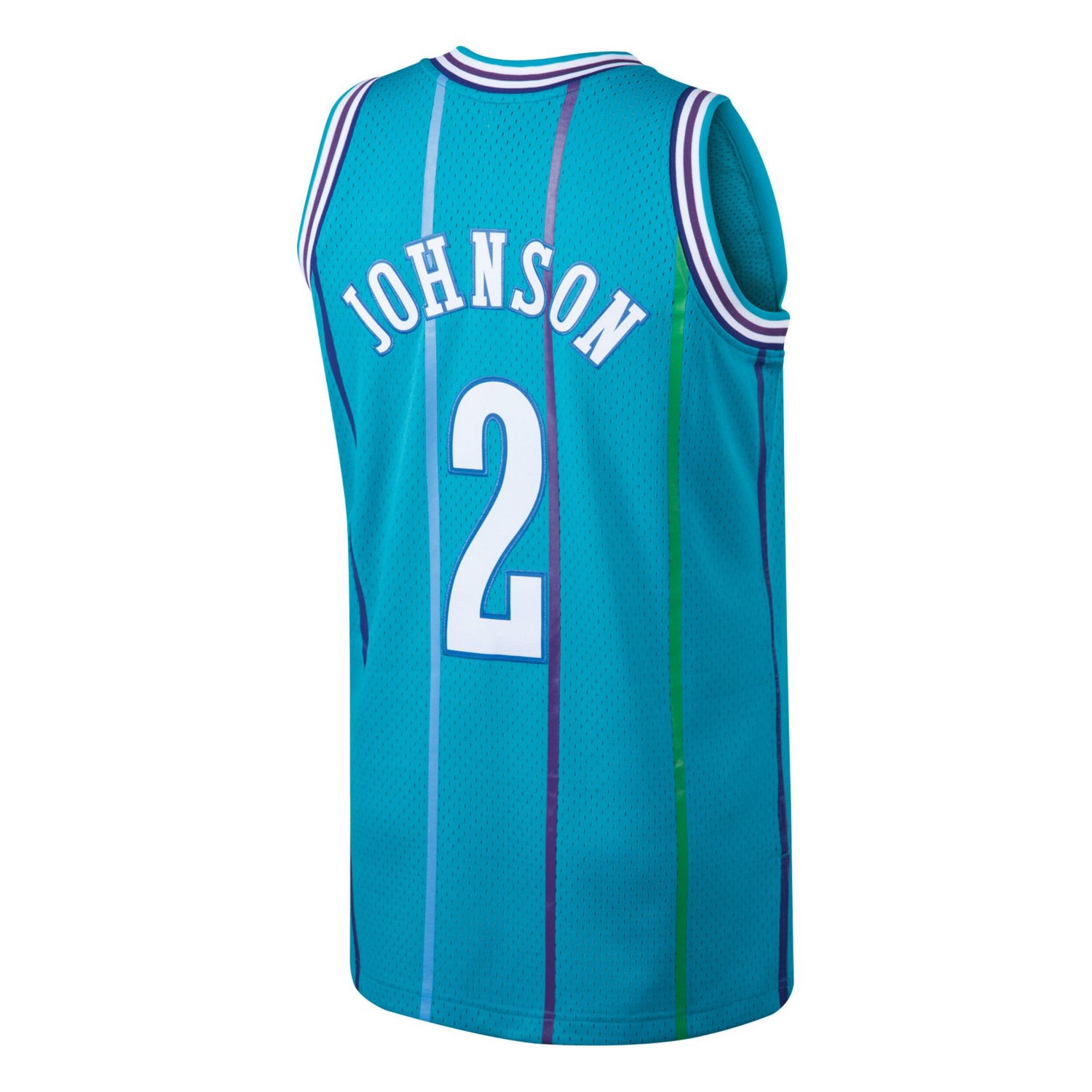 Mitchell  Ness Larry Johnson Charlotte Hornets 1992/93 Hardwood Classics Swingman Jersey                                         - view number 3