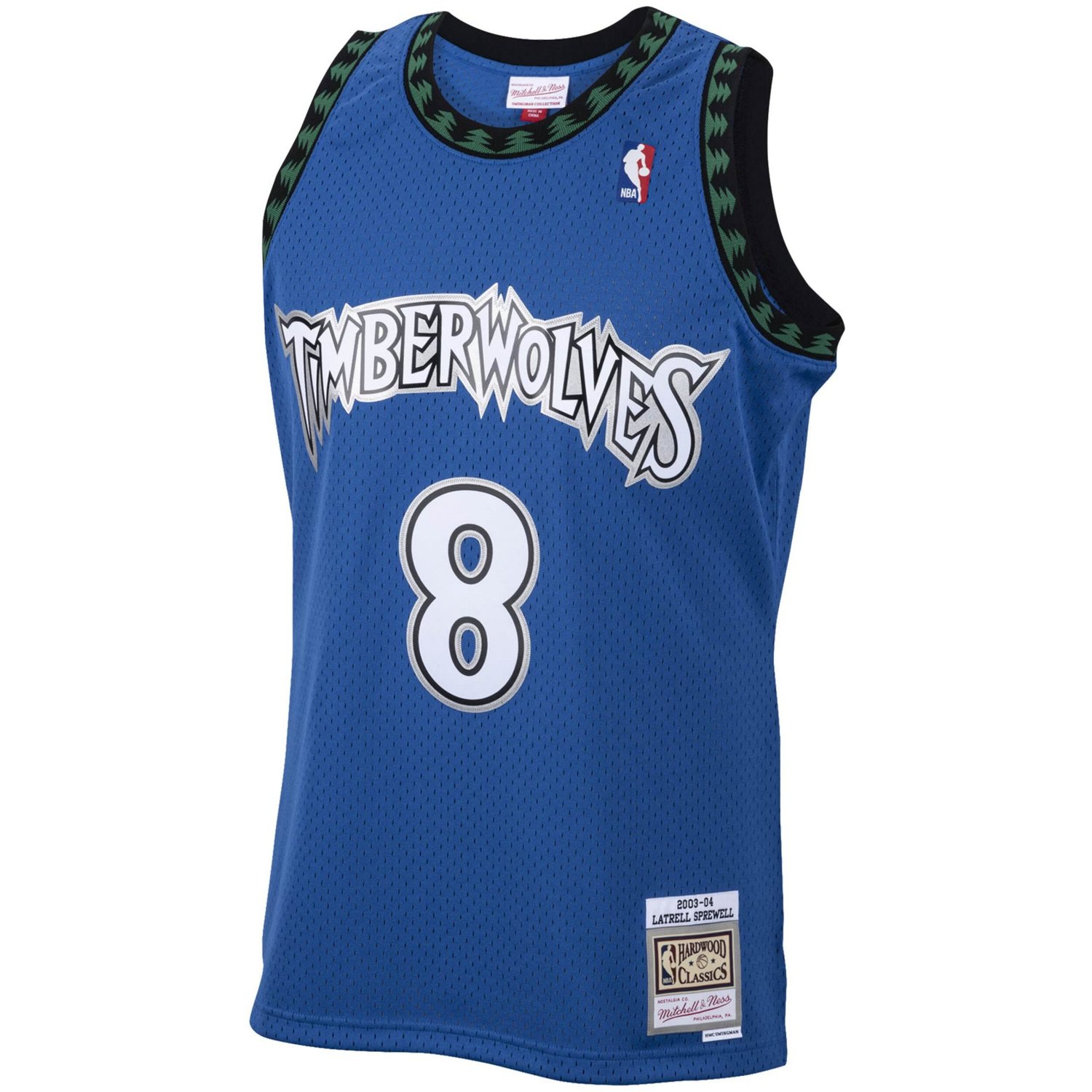 Mitchell  Ness Latrell Sprewell Minnesota Timberwolves 2001/02 Hardwood Classics Swingman Jersey                                 - view number 2