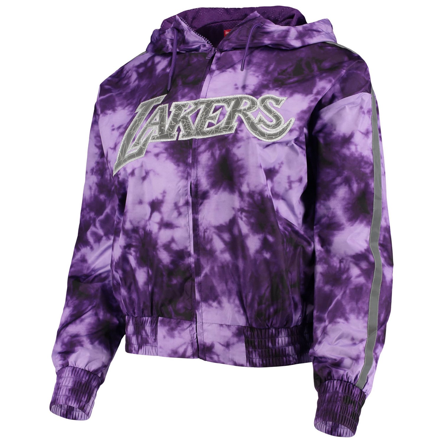 Mitchell  Ness Los Angeles Lakers Galaxy Sublimated Windbreaker Pullover Full-Zip Hoodie                                         - view number 2