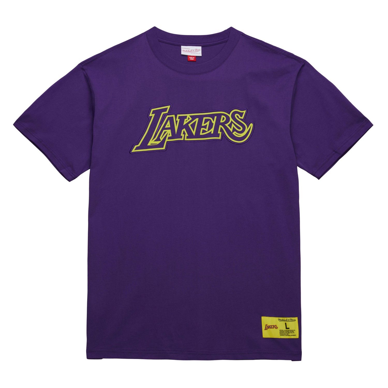 Mitchell  Ness Los Angeles Lakers Hardwood Classics Neon Nights Premium T-Shirt                                                  - view number 2