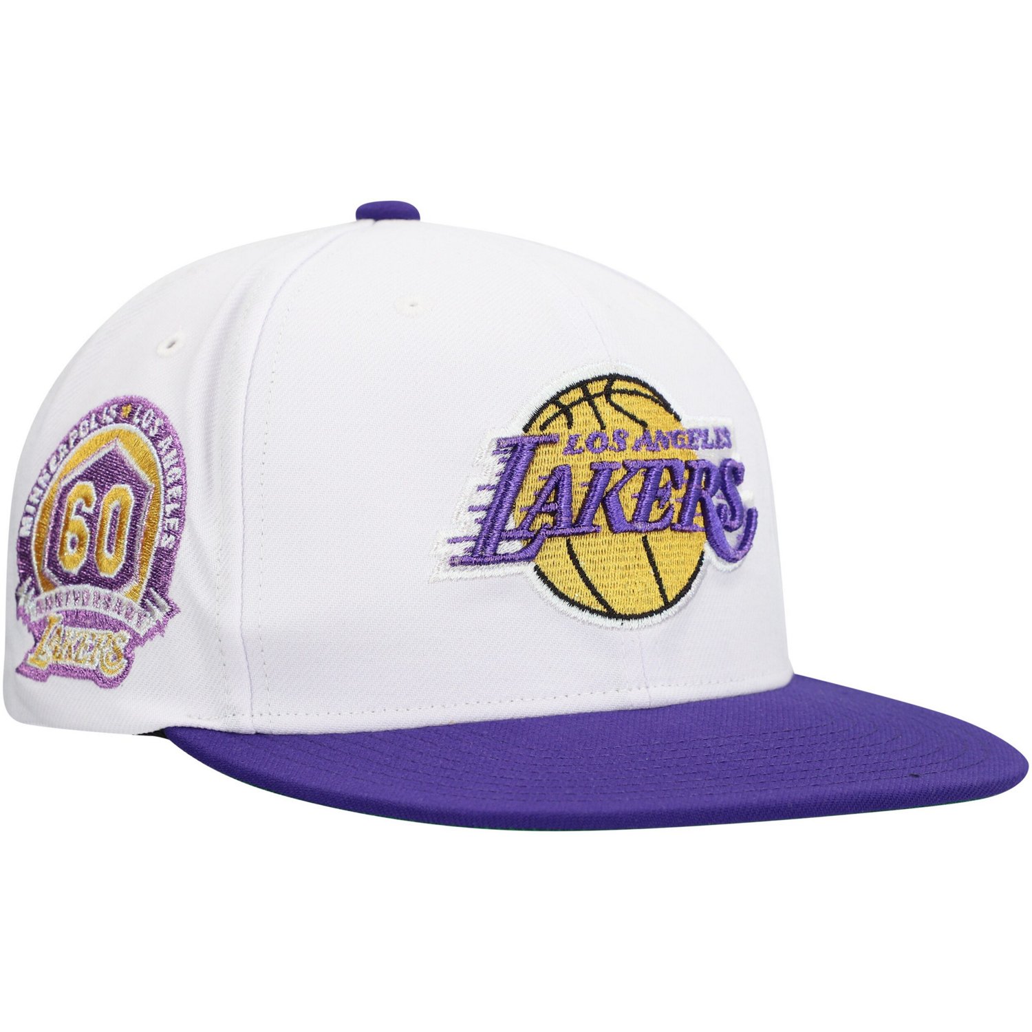 Mitchell  Ness Los Angeles Lakers Soul Logo Shine 2-Tone Snapback Hat - view number 3