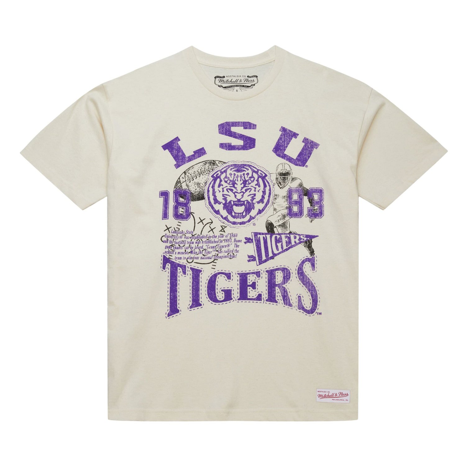 Mitchell  Ness LSU Tigers Heritage Scholar T-Shirt - view number 2