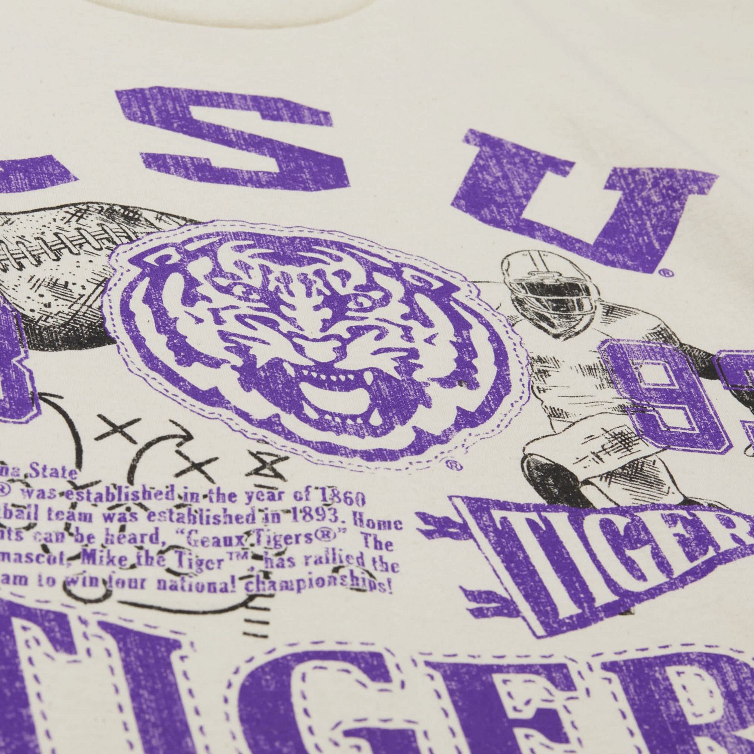 Mitchell  Ness LSU Tigers Heritage Scholar T-Shirt - view number 4