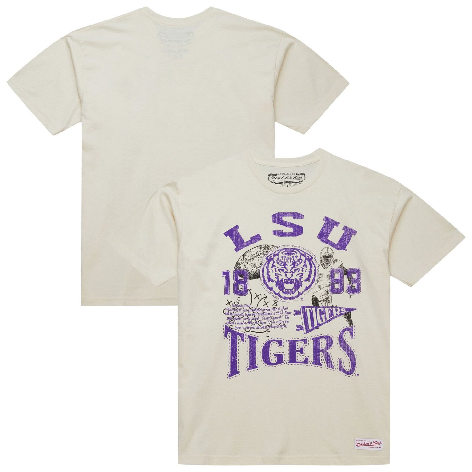 Mitchell  Ness LSU Tigers Heritage Scholar T-Shirt - view number 1