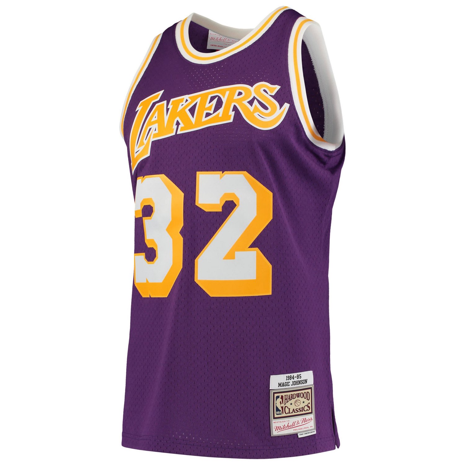 Mitchell  Ness Magic Johnson Los Angeles Lakers 1984/85 Hardwood Classics Swingman Jersey                                        - view number 2