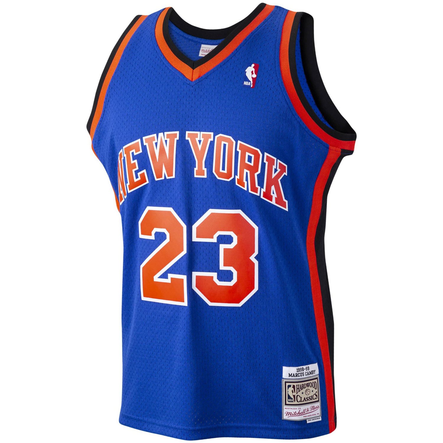 Mitchell  Ness Marcus Camby New York Knicks 1998/99 Hardwood Classics Swingman Jersey                                            - view number 2