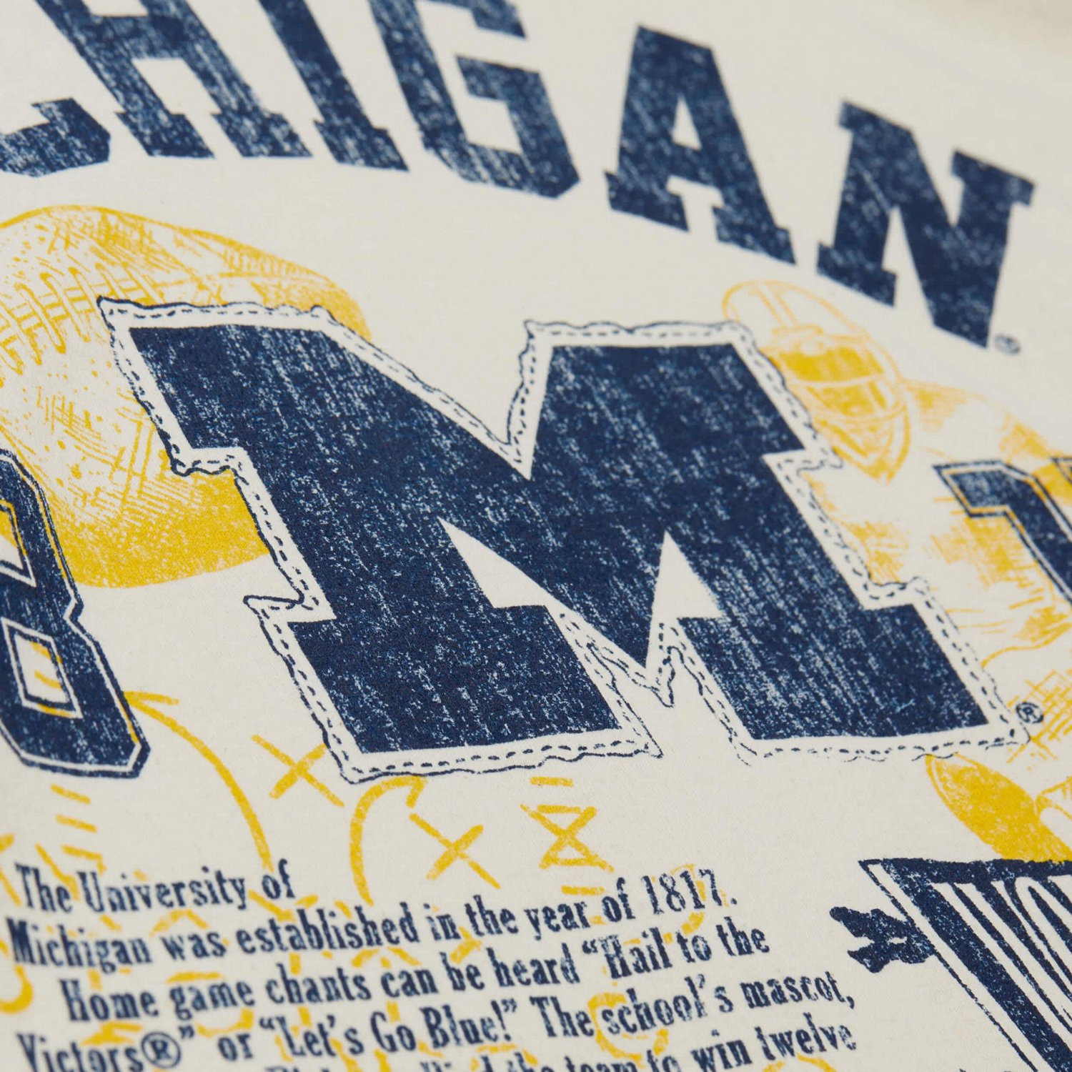 Mitchell  Ness Michigan Wolverines Heritage Scholar T-Shirt - view number 4