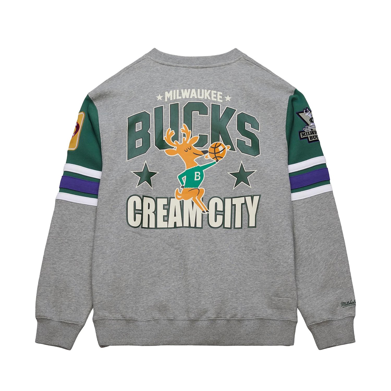 Mitchell  Ness Milwaukee Bucks Hardwood Classics All Over 40 Pullover Sweatshirt - view number 3
