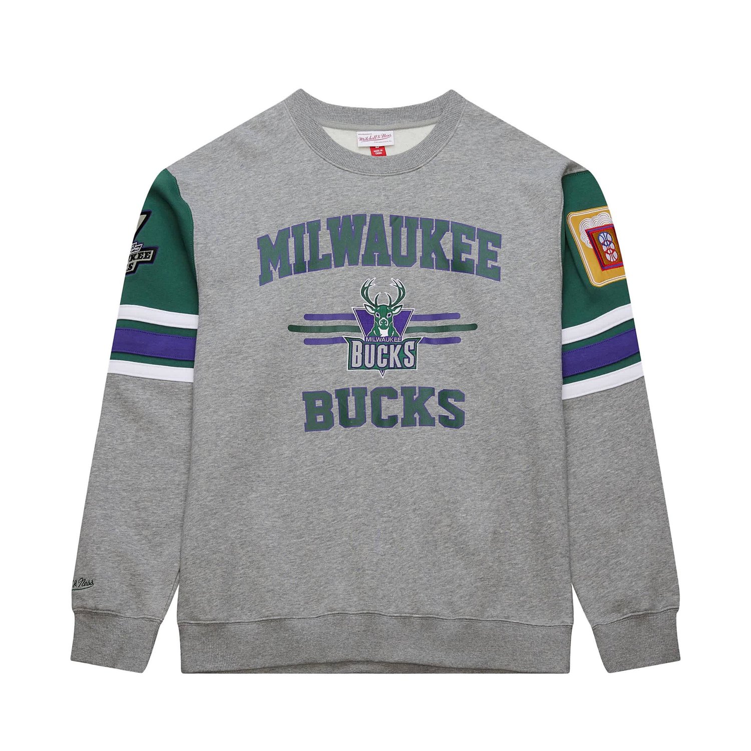 Mitchell  Ness Milwaukee Bucks Hardwood Classics All Over 40 Pullover Sweatshirt - view number 2