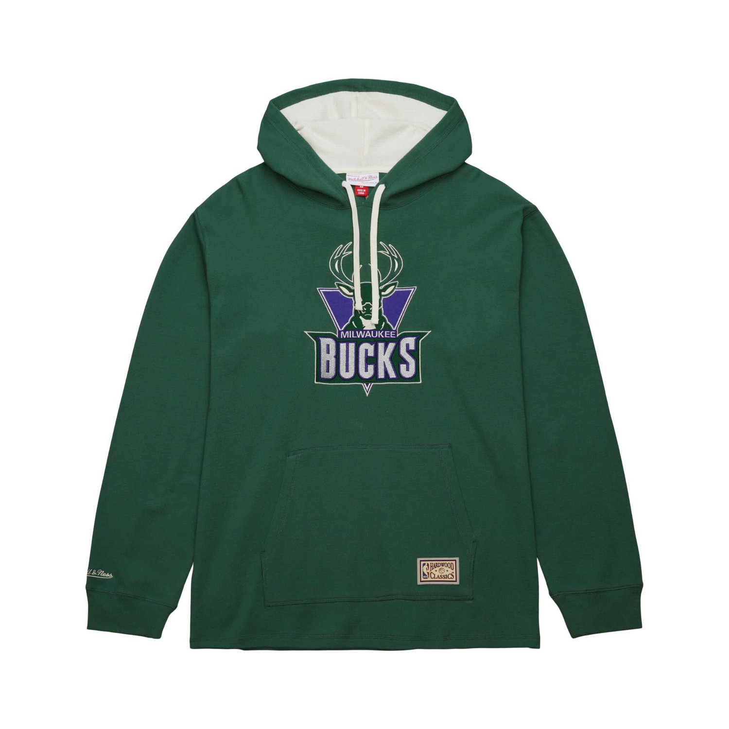 Mitchell  Ness Milwaukee Bucks Hardwood Classics Lightweight Thermal Pullover Hoodie - view number 2