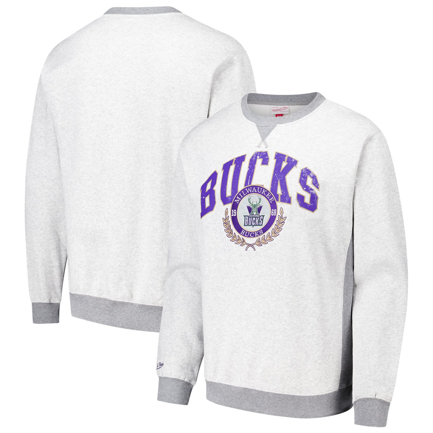 Mitchell  Ness Milwaukee Bucks Vintage Logo Pullover Sweatshirt - view number 1