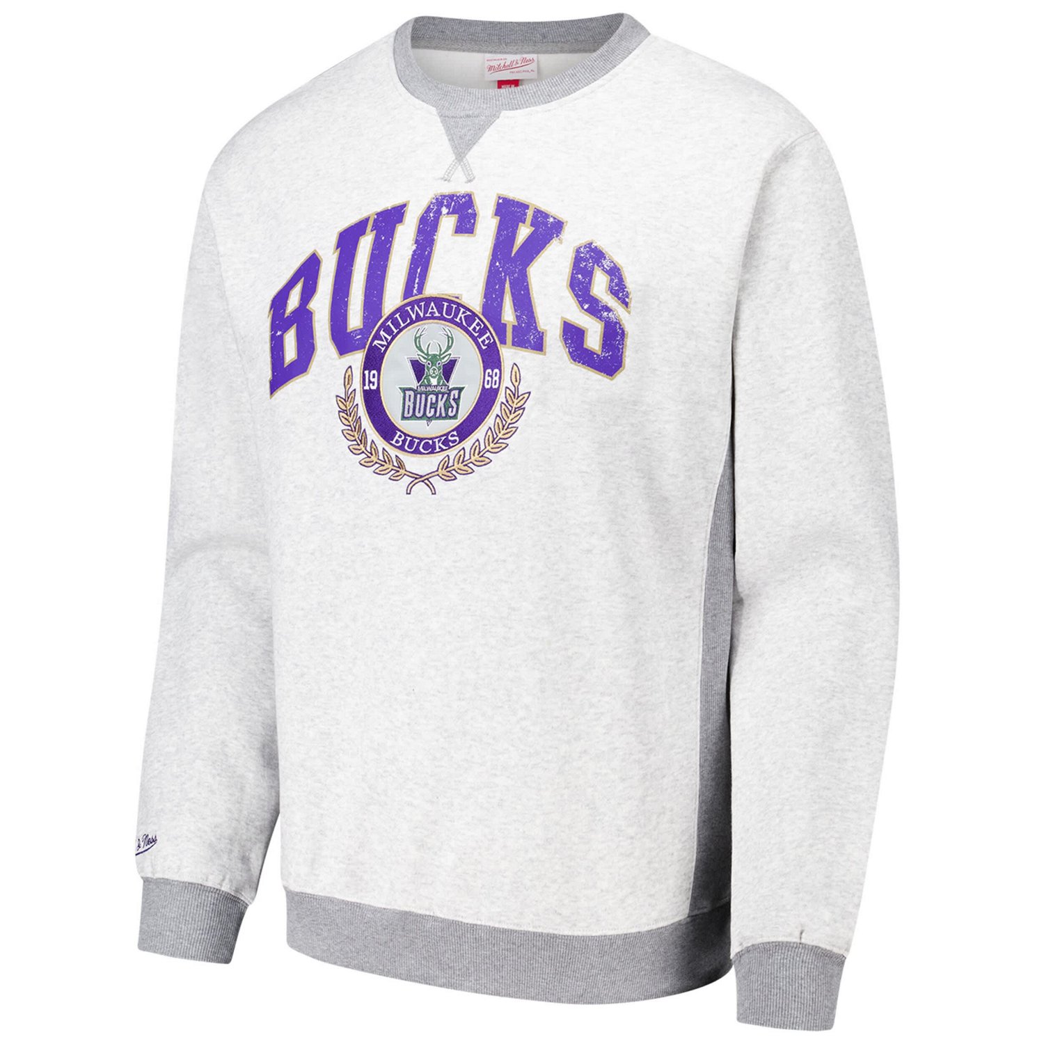 Mitchell  Ness Milwaukee Bucks Vintage Logo Pullover Sweatshirt - view number 2
