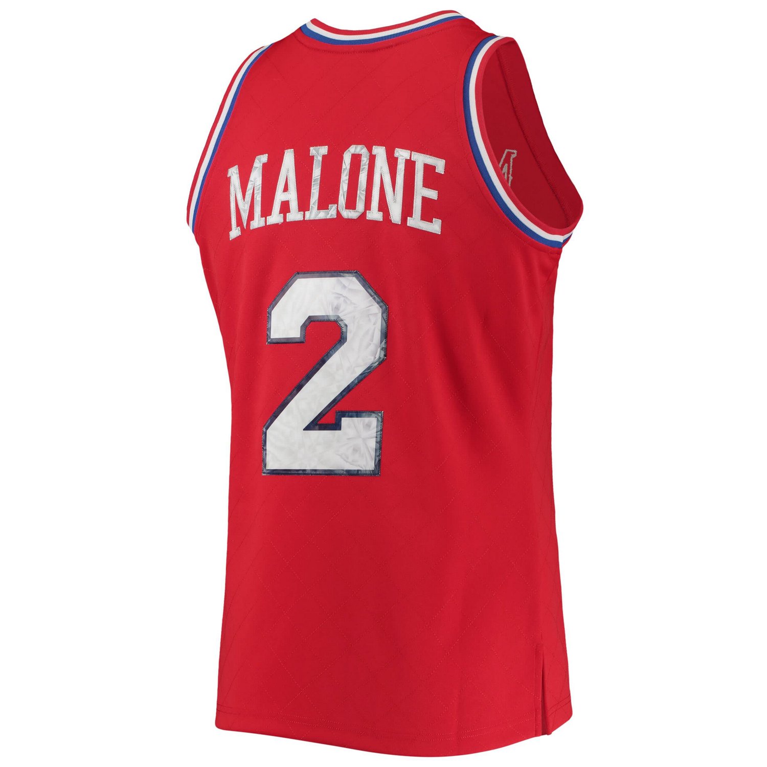 Mitchell  Ness Moses Malone Philadelphia 76ers 1996-97 Hardwood Classics NBA 75th Anniversary Diamond Swingman Jersey