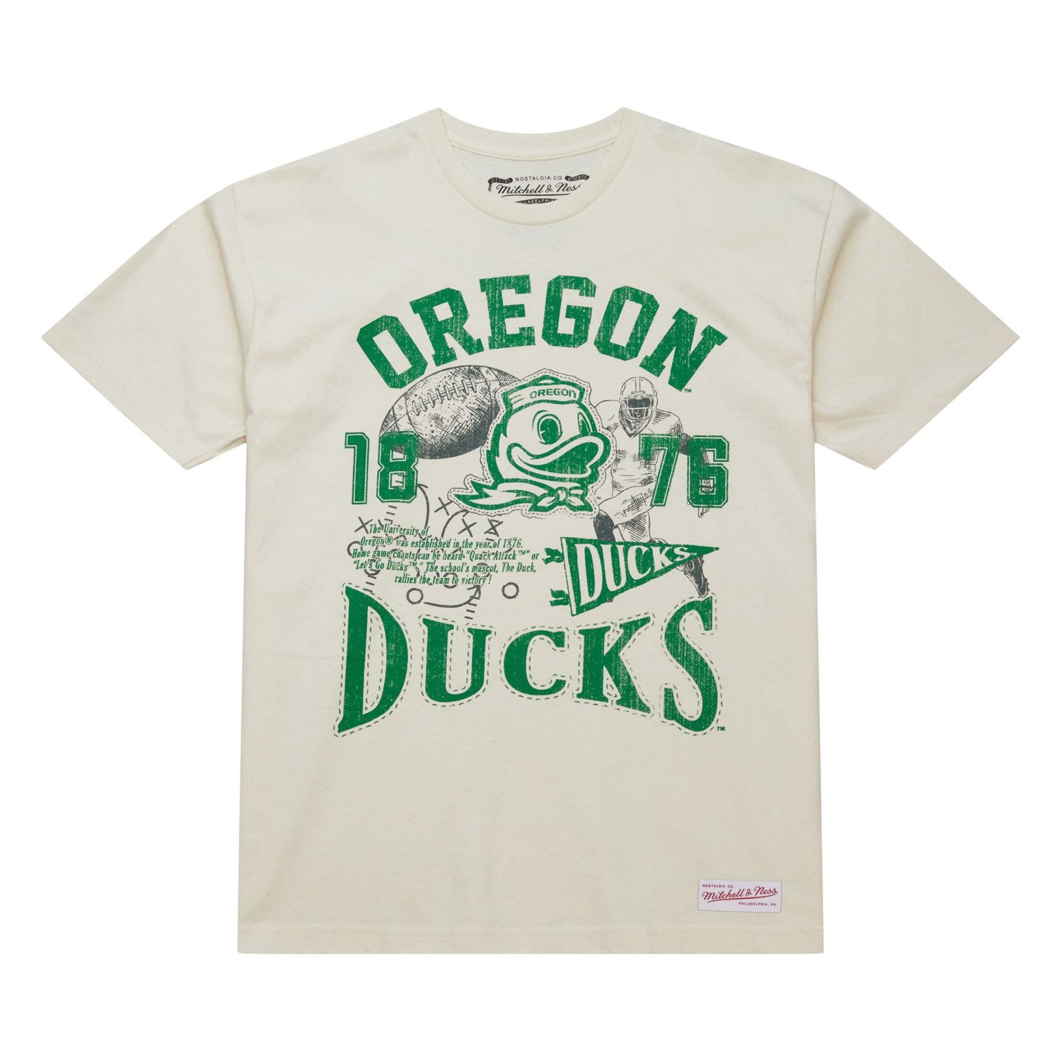 Mitchell  Ness Oregon Ducks Heritage Scholar T-Shirt - view number 2