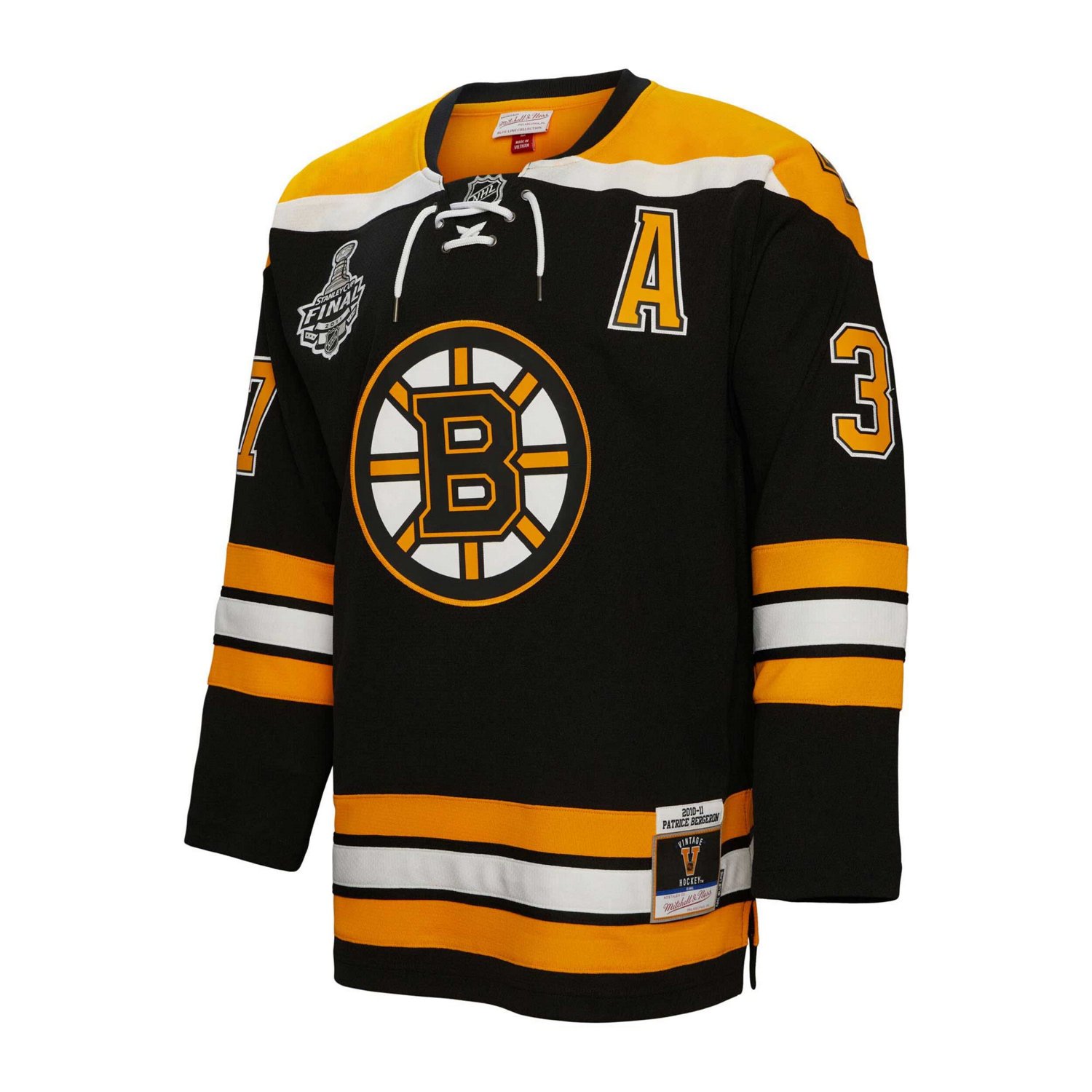 Mitchell  Ness Patrice Bergeron Boston Bruins Alternate Captain Patch 2010/11 Blue Line Player Jersey - view number 2