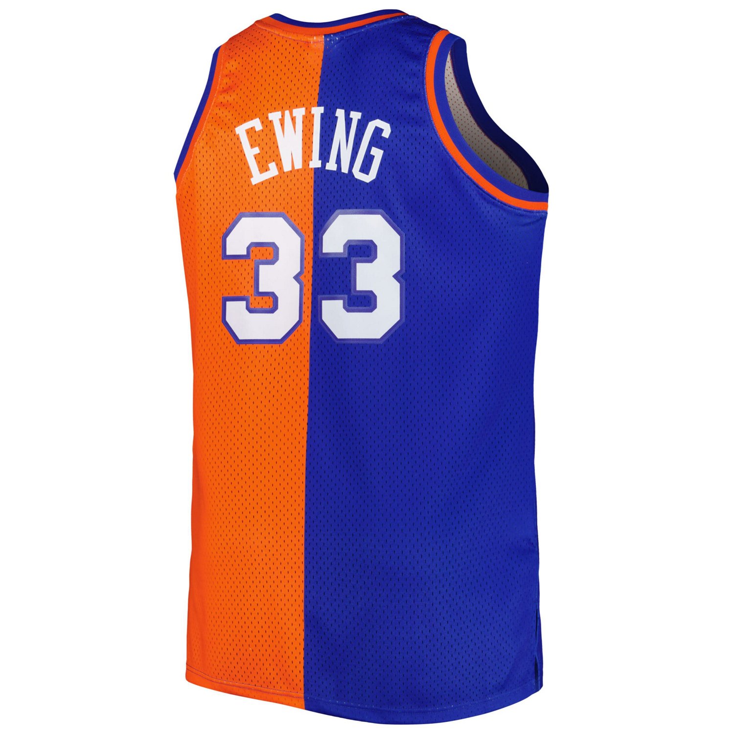 Mitchell  Ness Patrick Ewing /Orange New York Knicks Big  Tall Hardwood Classics 1991/92 Split Swingman Jersey                   - view number 3