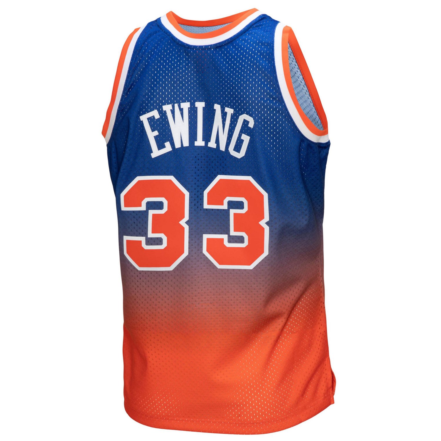 Mitchell  Ness Patrick Ewing /Royal New York Knicks 1991/92 Hardwood Classics Fadeaway Swingman Player Jersey                    - view number 3