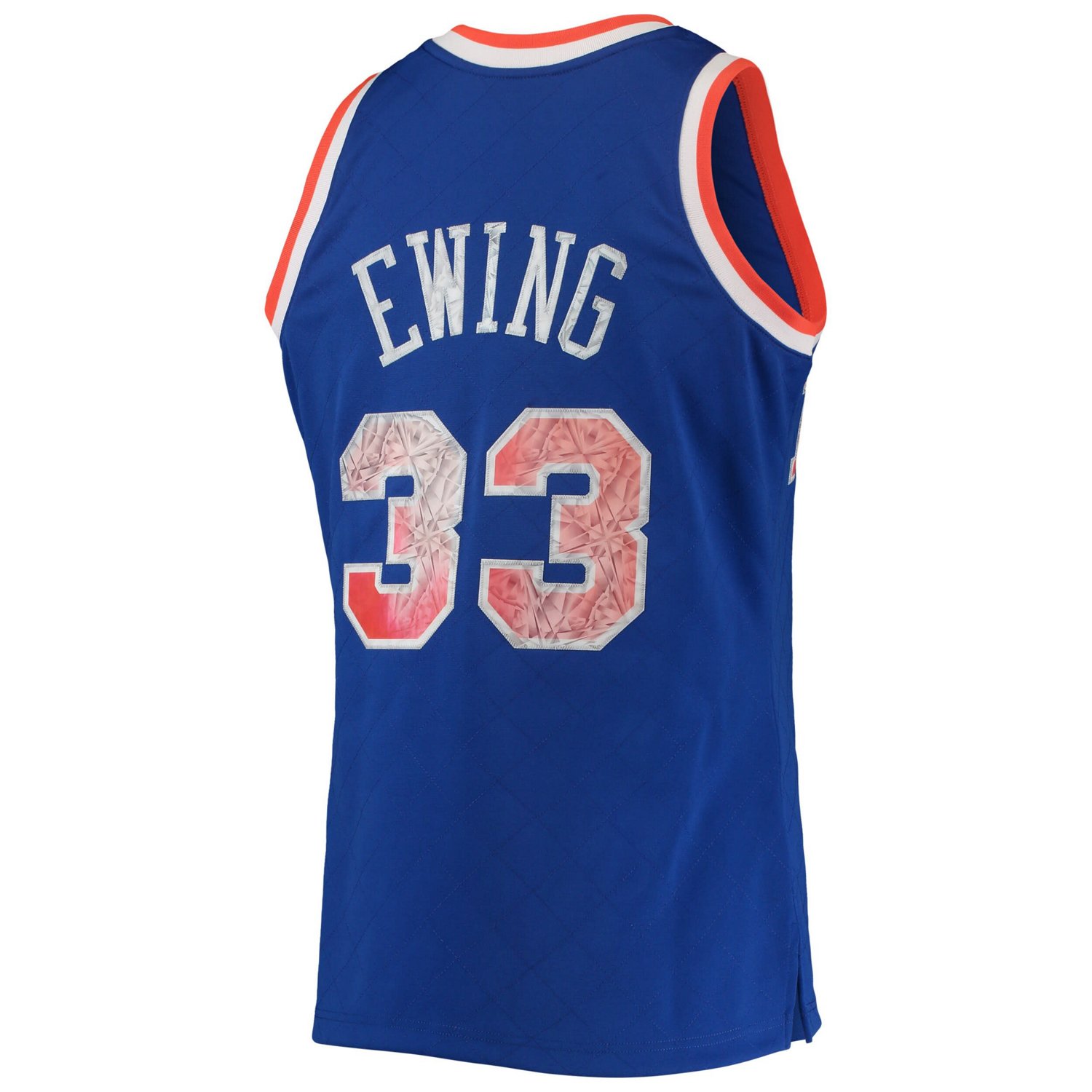 Mitchell  Ness Patrick Ewing New York Knicks 1991/92 Hardwood Classics NBA 75th Anniversary Diamond Swingman Jersey              - view number 3