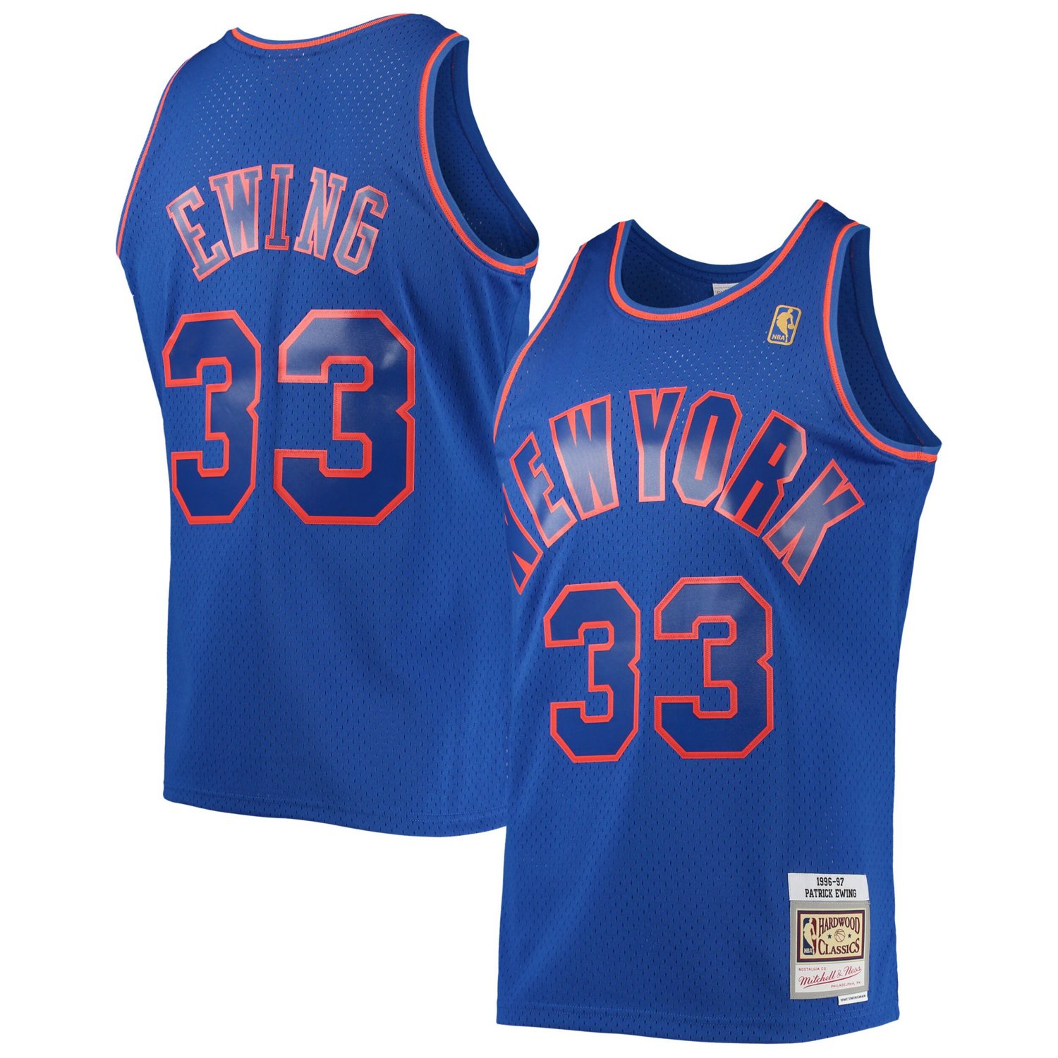 Mitchell  Ness Patrick Ewing New York Knicks 1996/97 Hardwood Classics Swingman Jersey