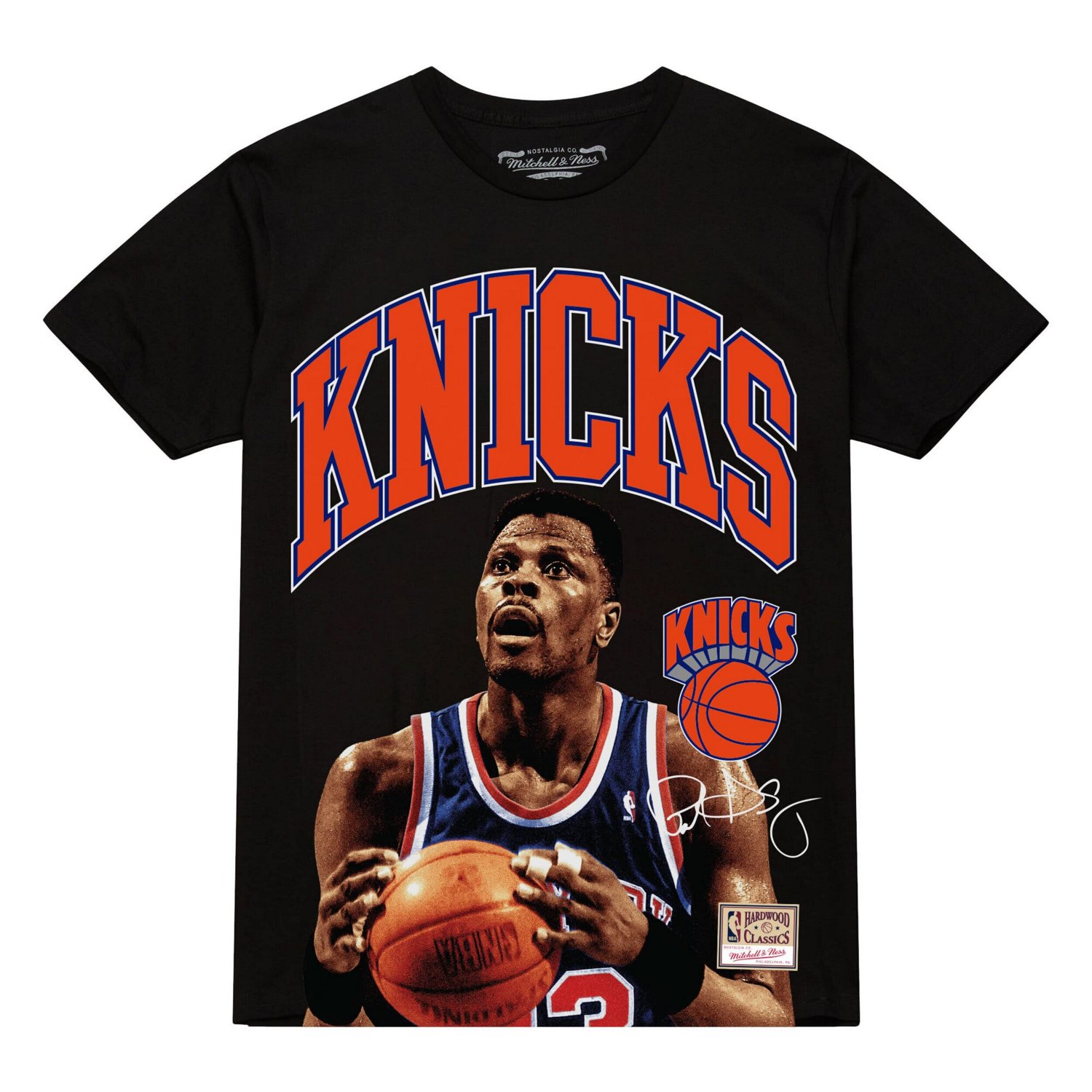 Mitchell  Ness Patrick Ewing New York Knicks Hardwood Classics Player Arch T-Shirt - view number 2