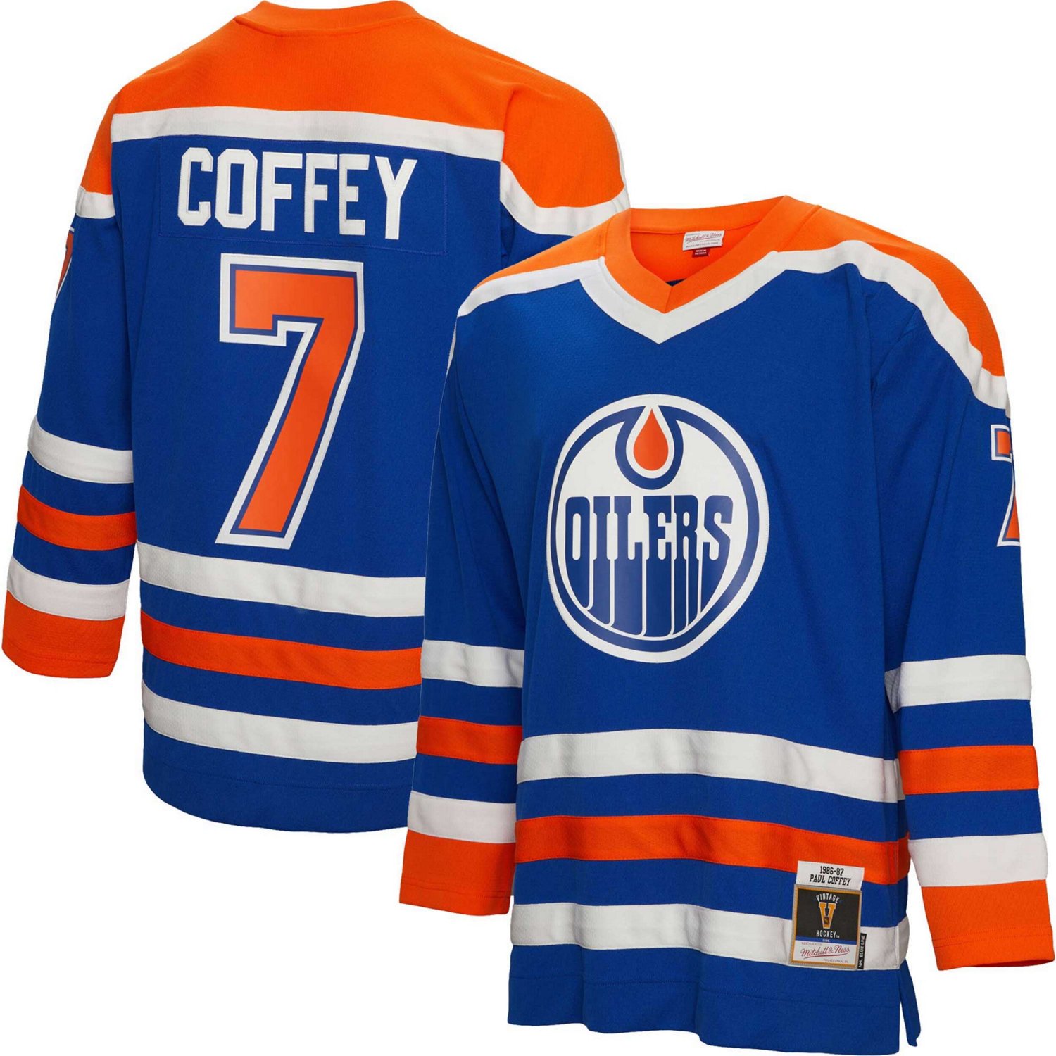 Mitchell  Ness Paul Coffey Edmonton Oilers 1986/87 Blue Line Player Jersey                                                       - view number 1